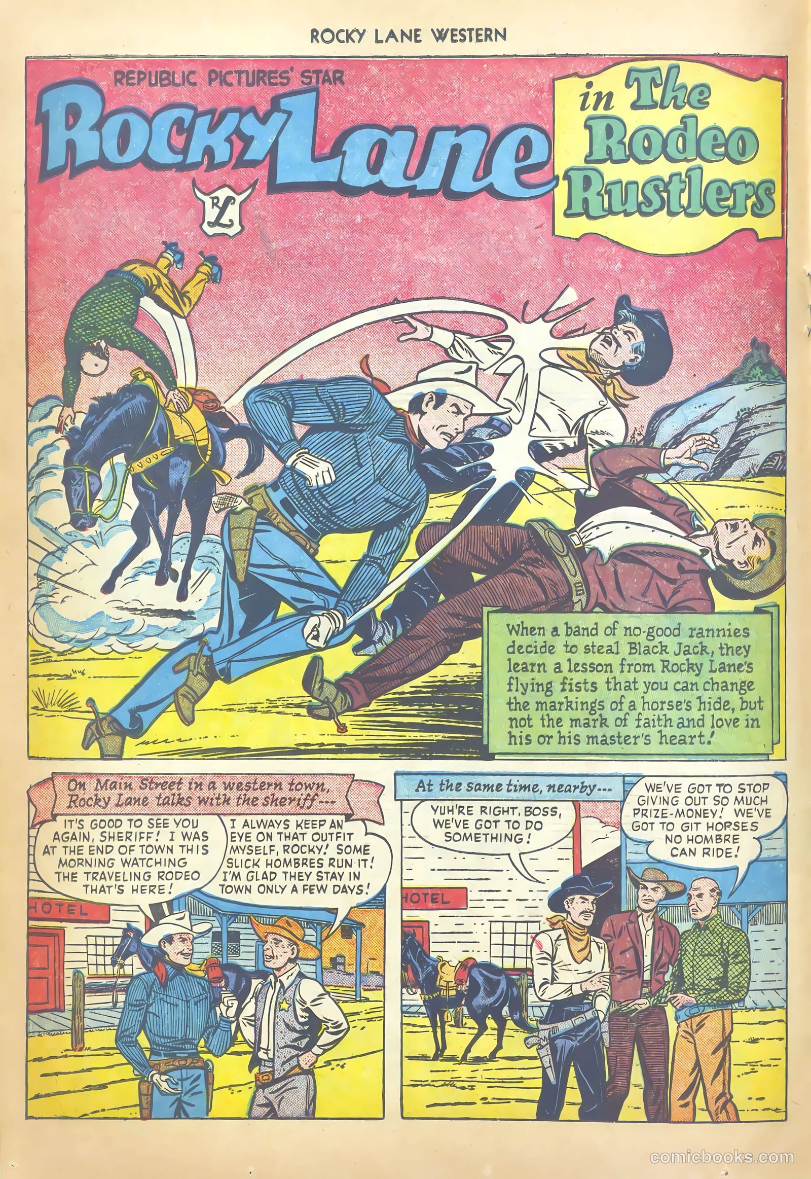 Rocky Lane Western #20 (1950) — page 26 of 52