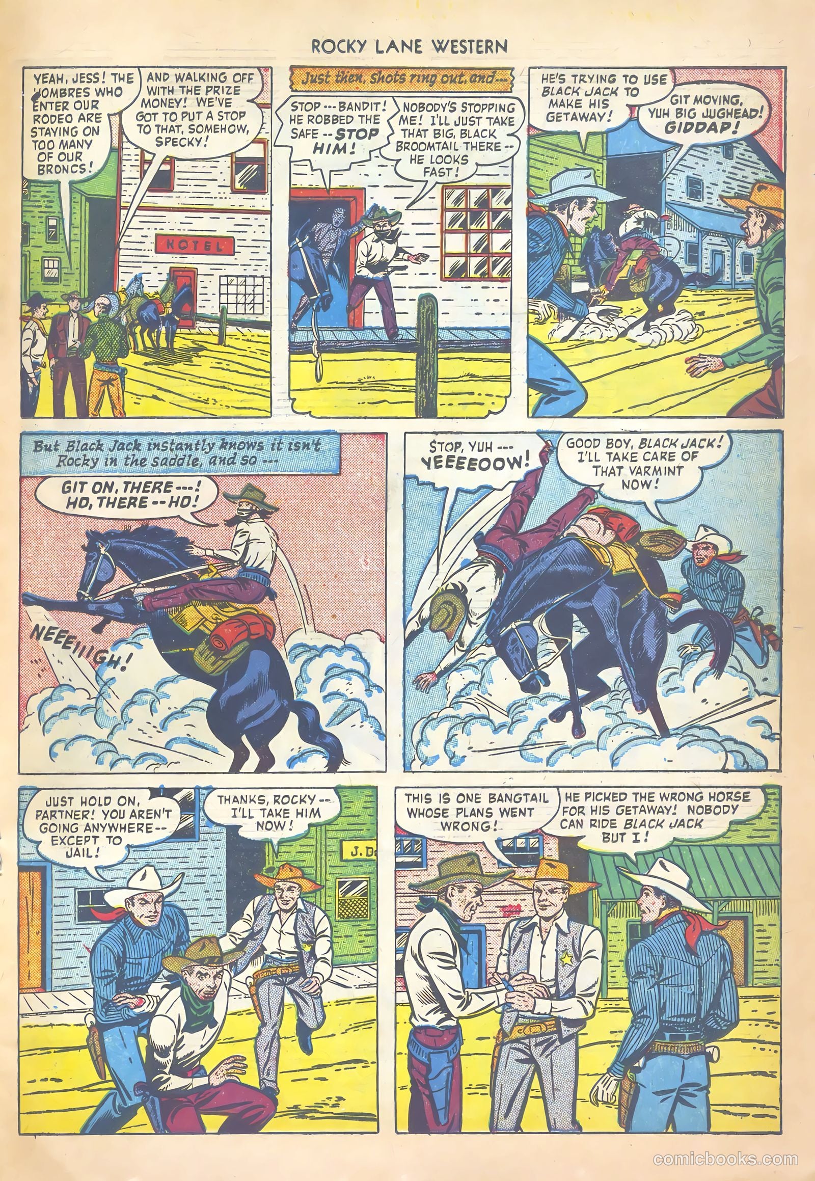 Rocky Lane Western #20 (1950) — page 27 of 52