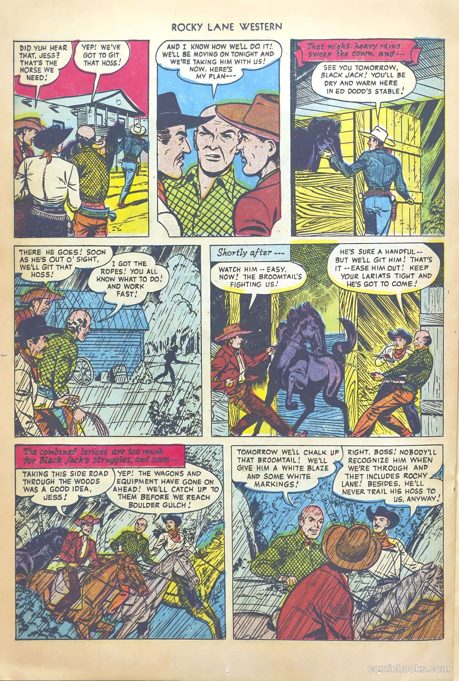 Rocky Lane Western #20 (1950) — page 28 of 52
