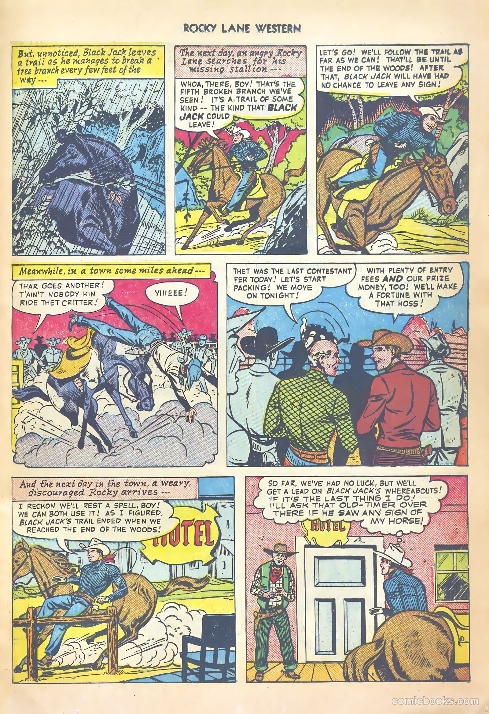 Rocky Lane Western #20 (1950) — page 29 of 52