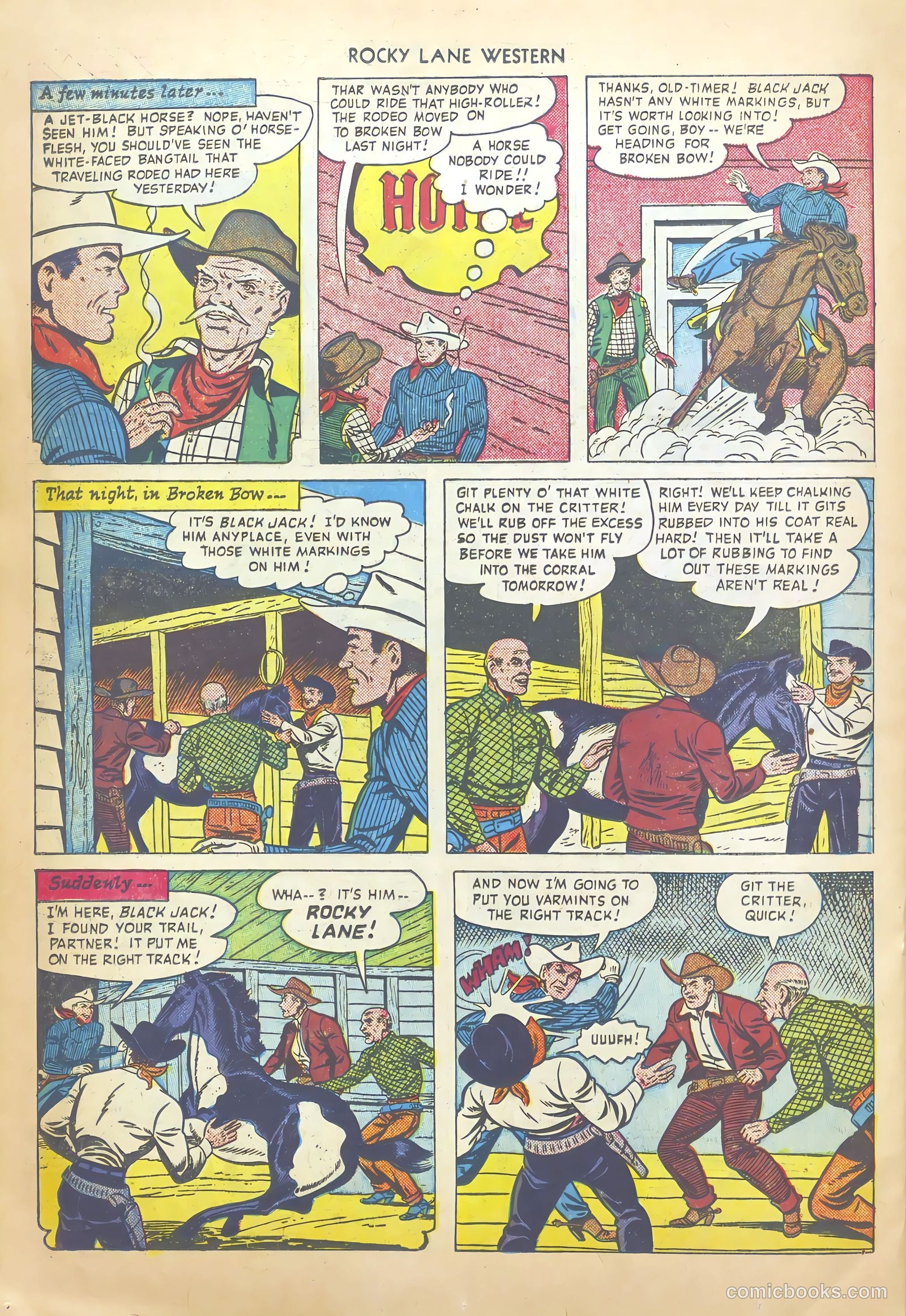 Rocky Lane Western #20 (1950) — page 30 of 52
