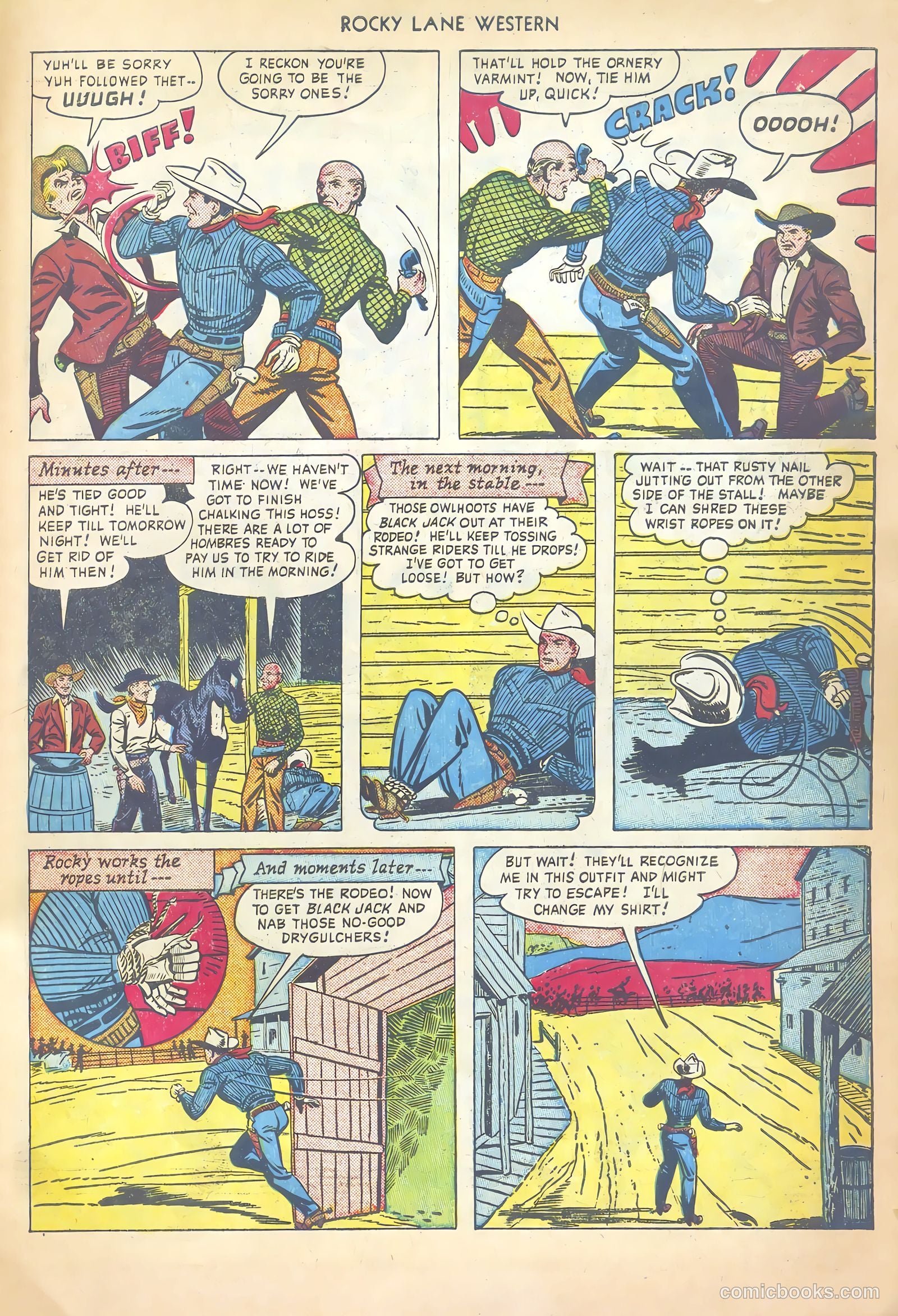 Rocky Lane Western #20 (1950) — page 31 of 52