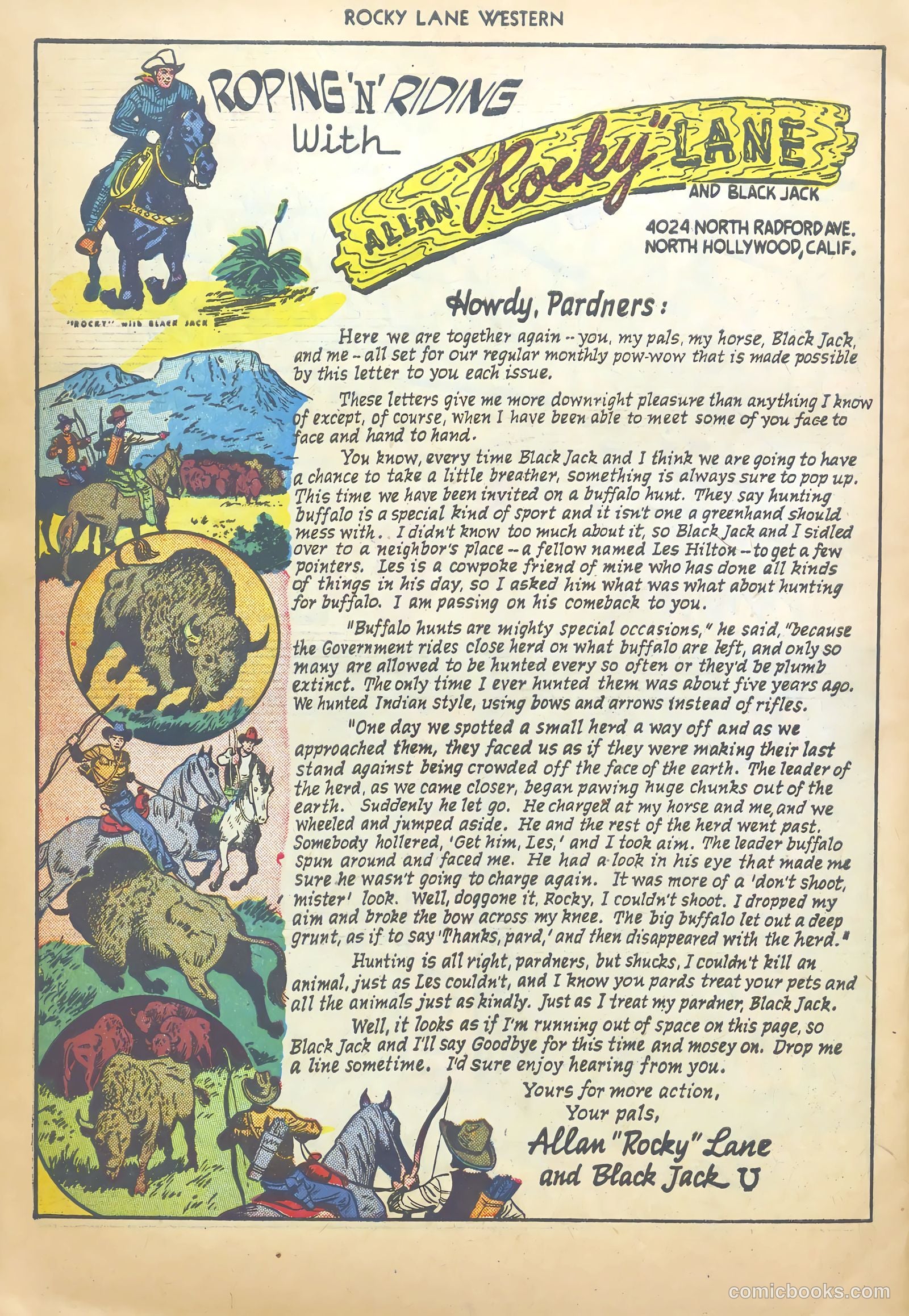 Rocky Lane Western #20 (1950) — page 34 of 52