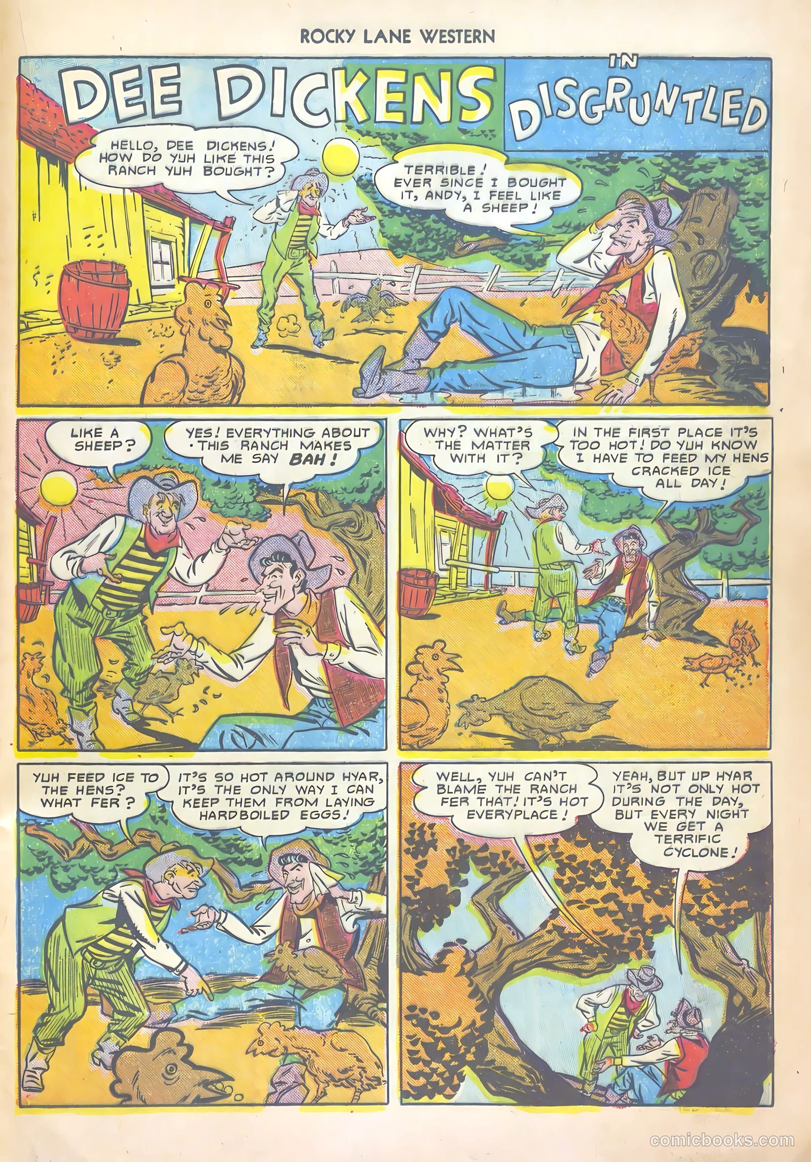 Rocky Lane Western #20 (1950) — page 36 of 52