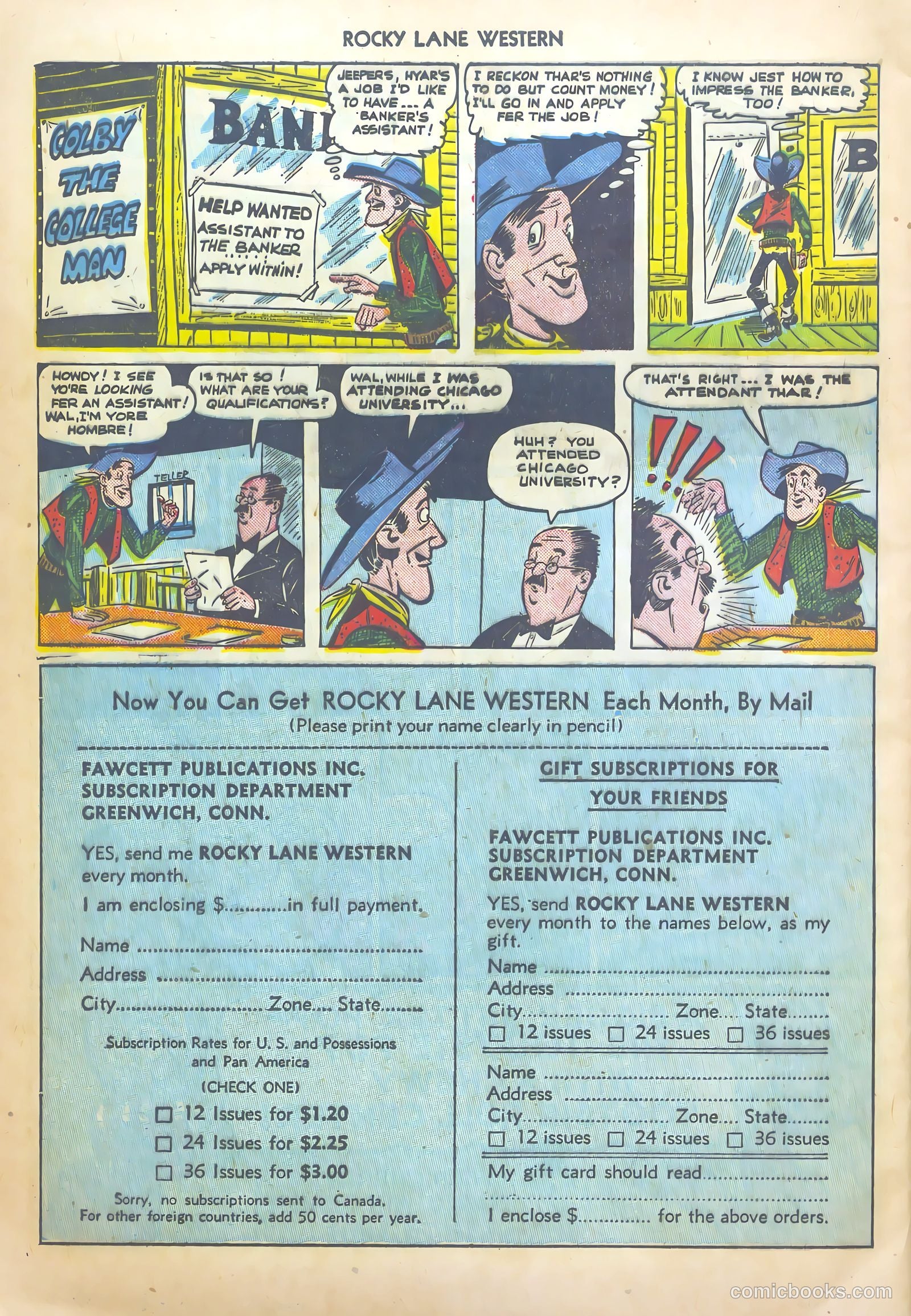 Rocky Lane Western #20 (1950) — page 37 of 52