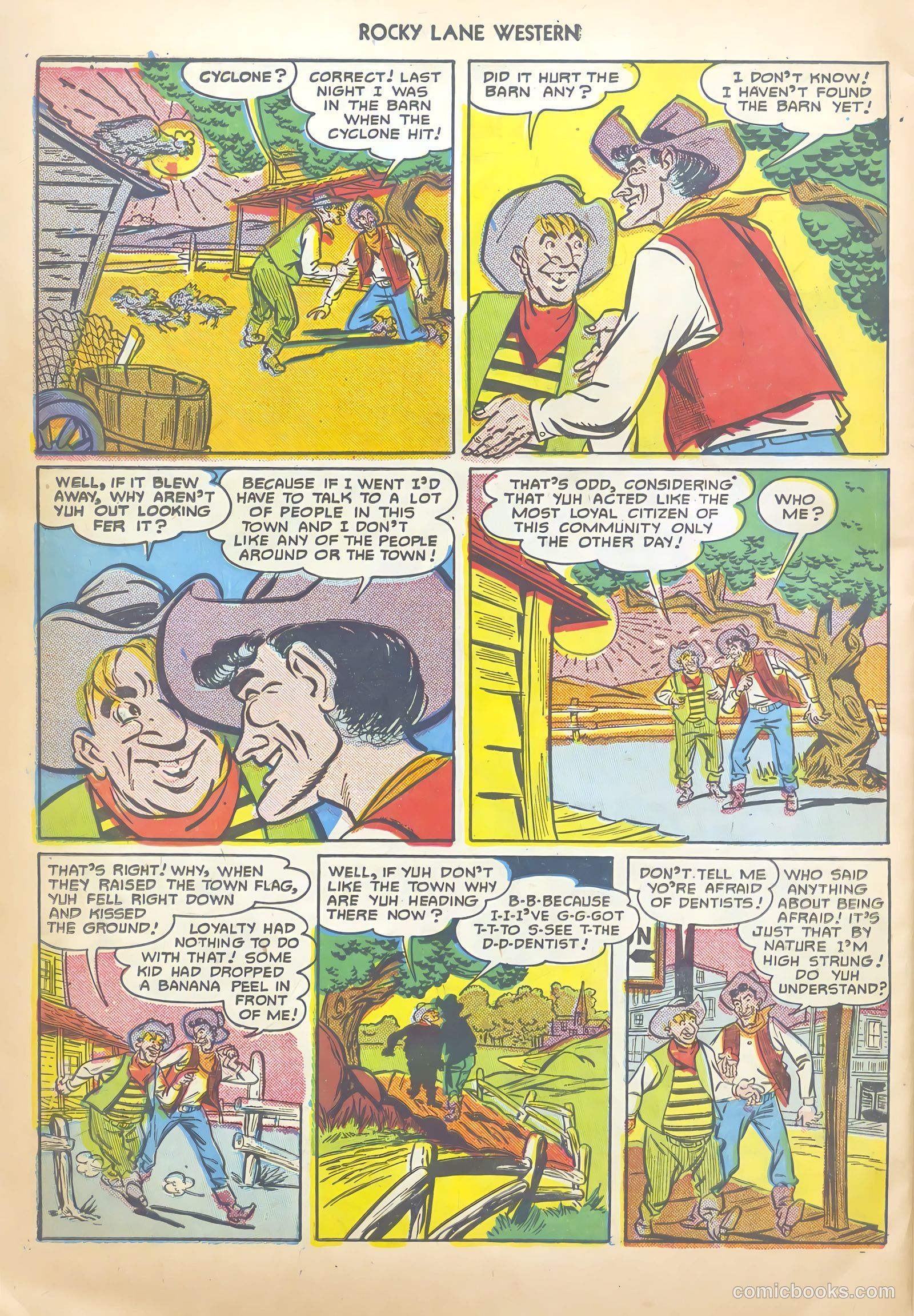 Rocky Lane Western #20 (1950) — page 38 of 52