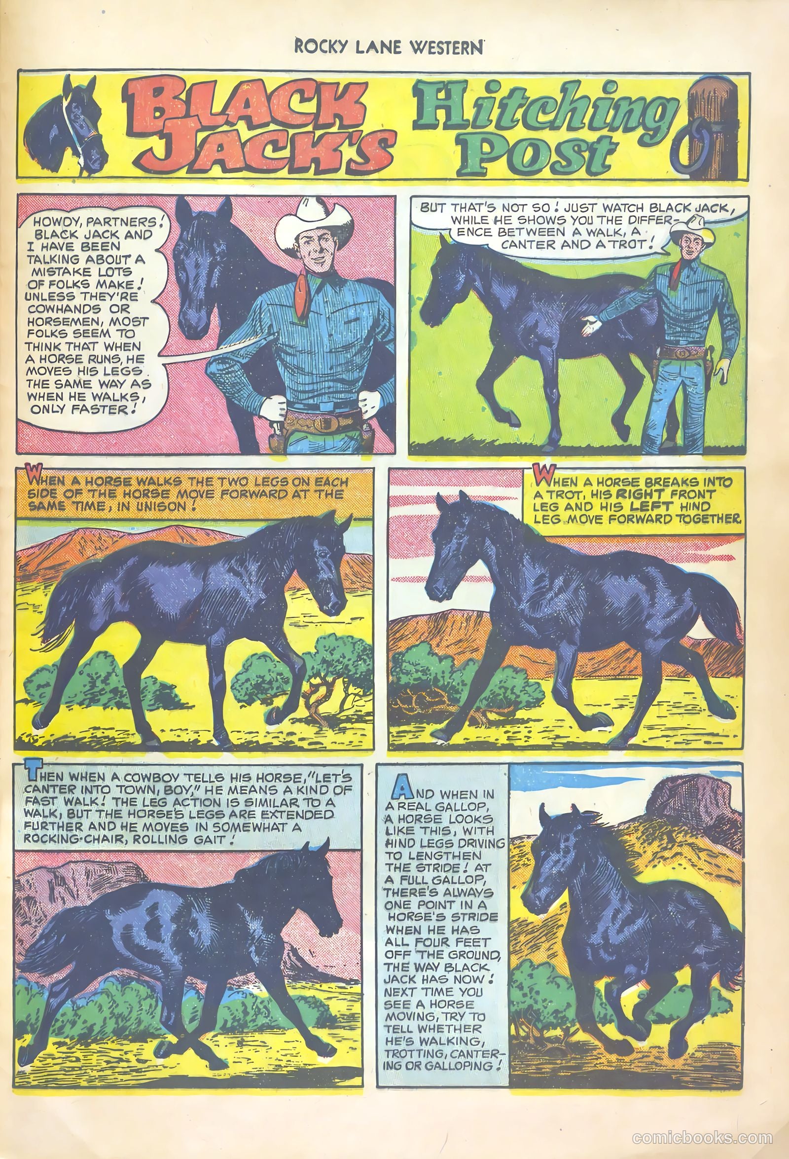 Rocky Lane Western #20 (1950) — page 41 of 52