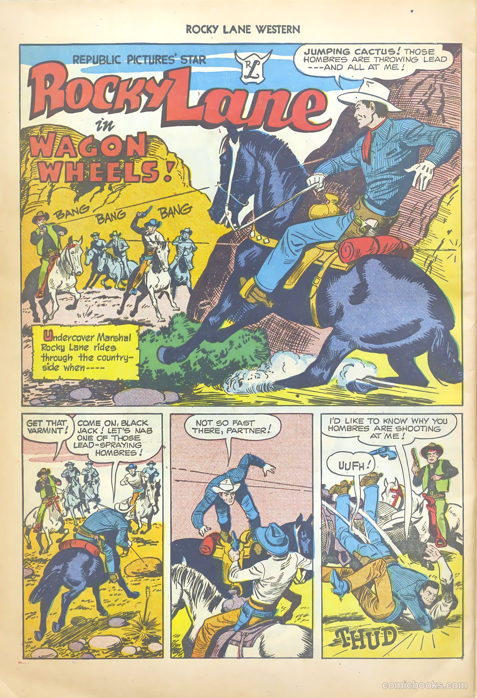 Rocky Lane Western #20 (1950) — page 42 of 52