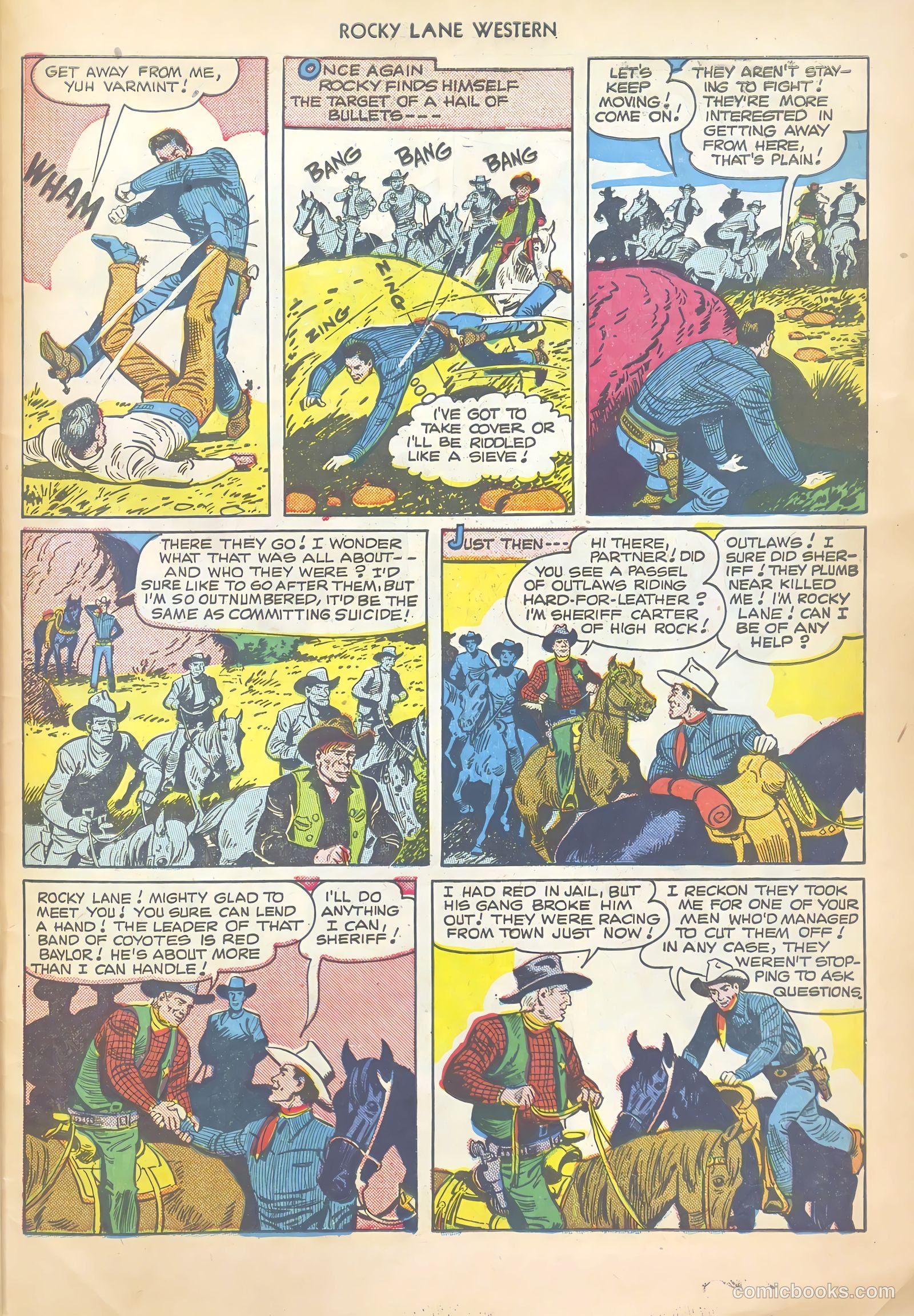 Rocky Lane Western #20 (1950) — page 43 of 52