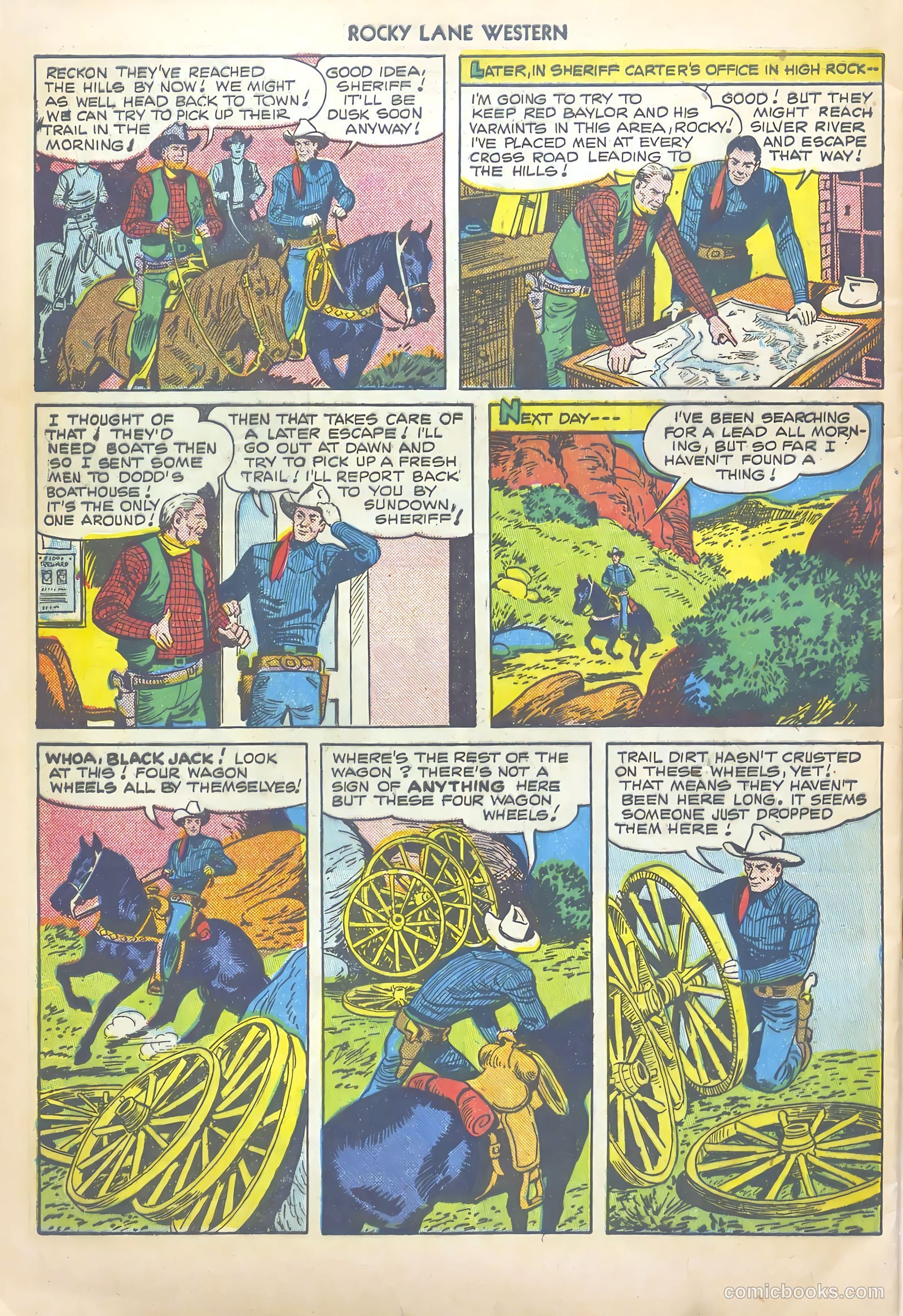 Rocky Lane Western #20 (1950) — page 44 of 52
