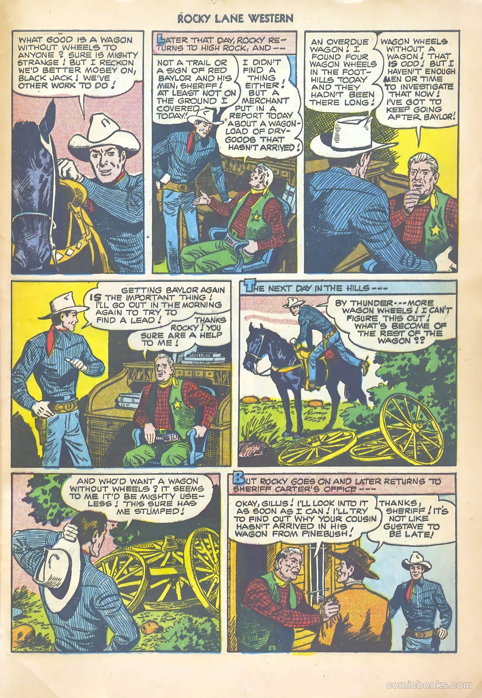 Rocky Lane Western #20 (1950) — page 45 of 52