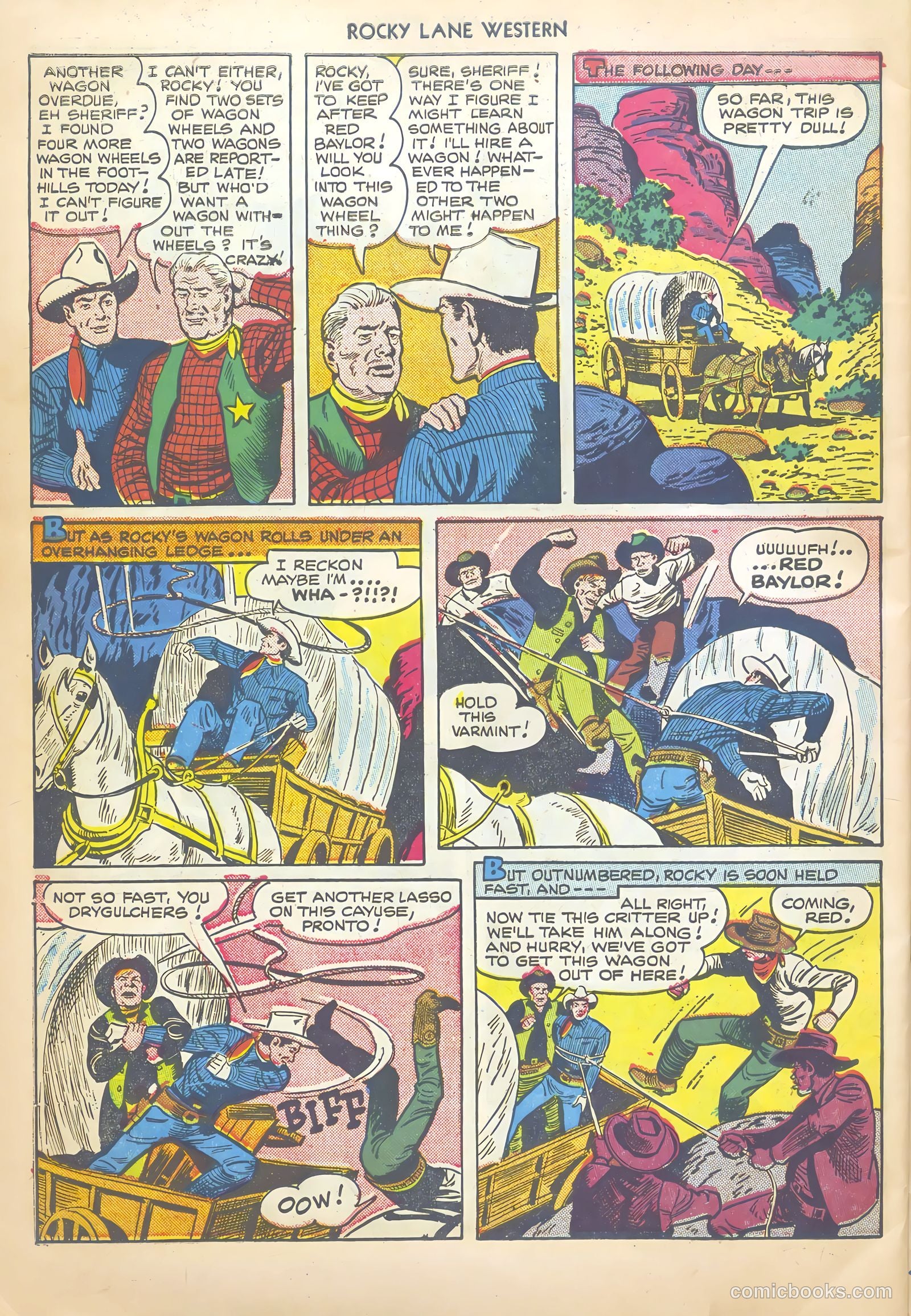 Rocky Lane Western #20 (1950) — page 46 of 52
