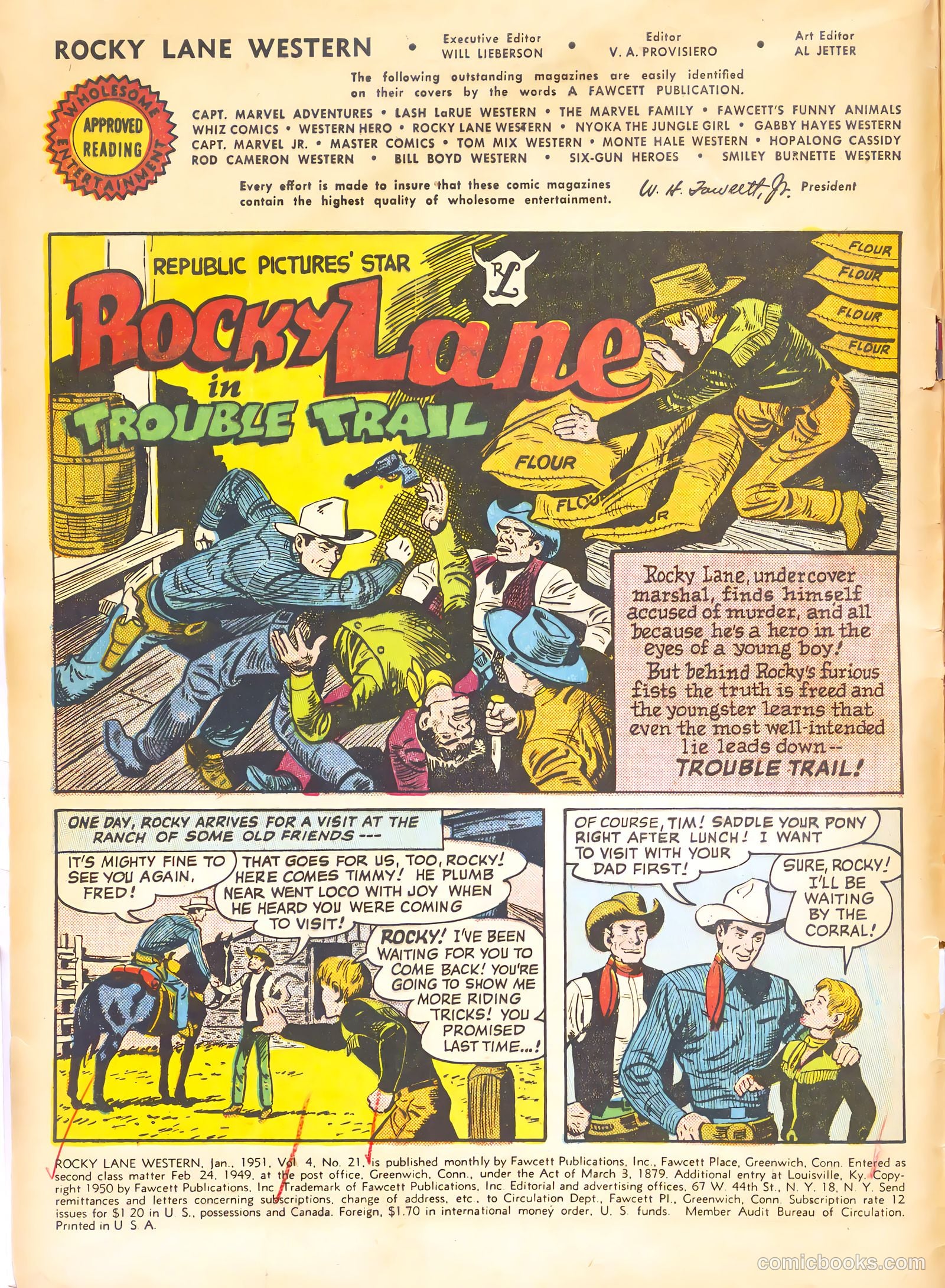 Rocky Lane Western #21 (1951) — page 4 of 52