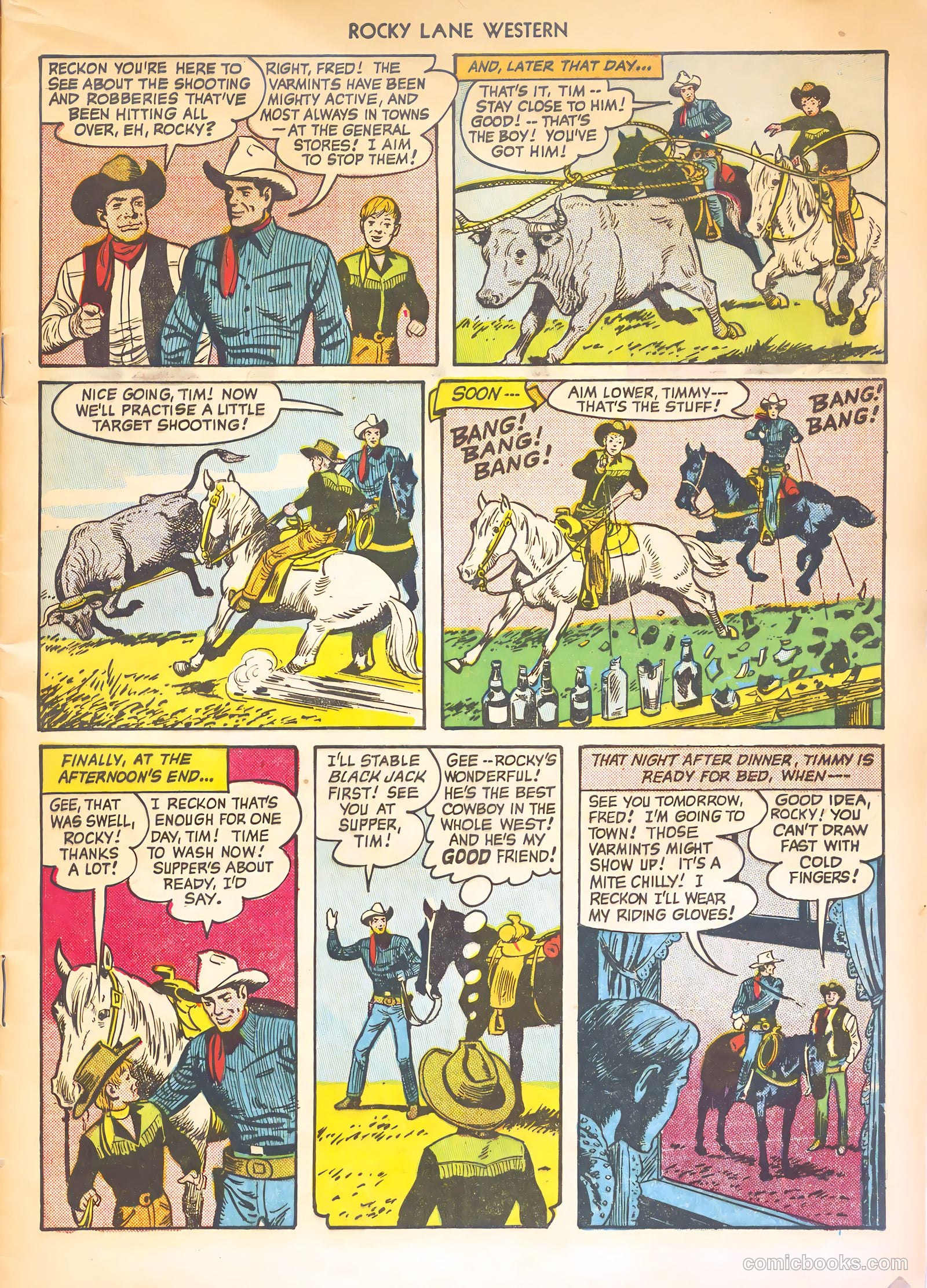 Rocky Lane Western #21 (1951) — page 5 of 52