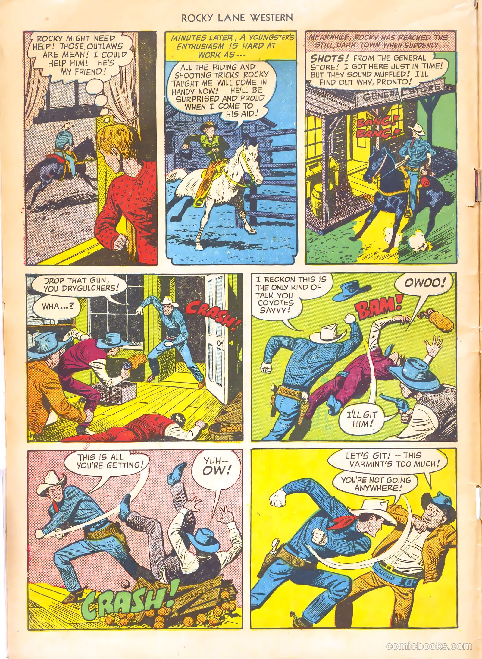 Rocky Lane Western #21 (1951) — page 6 of 52