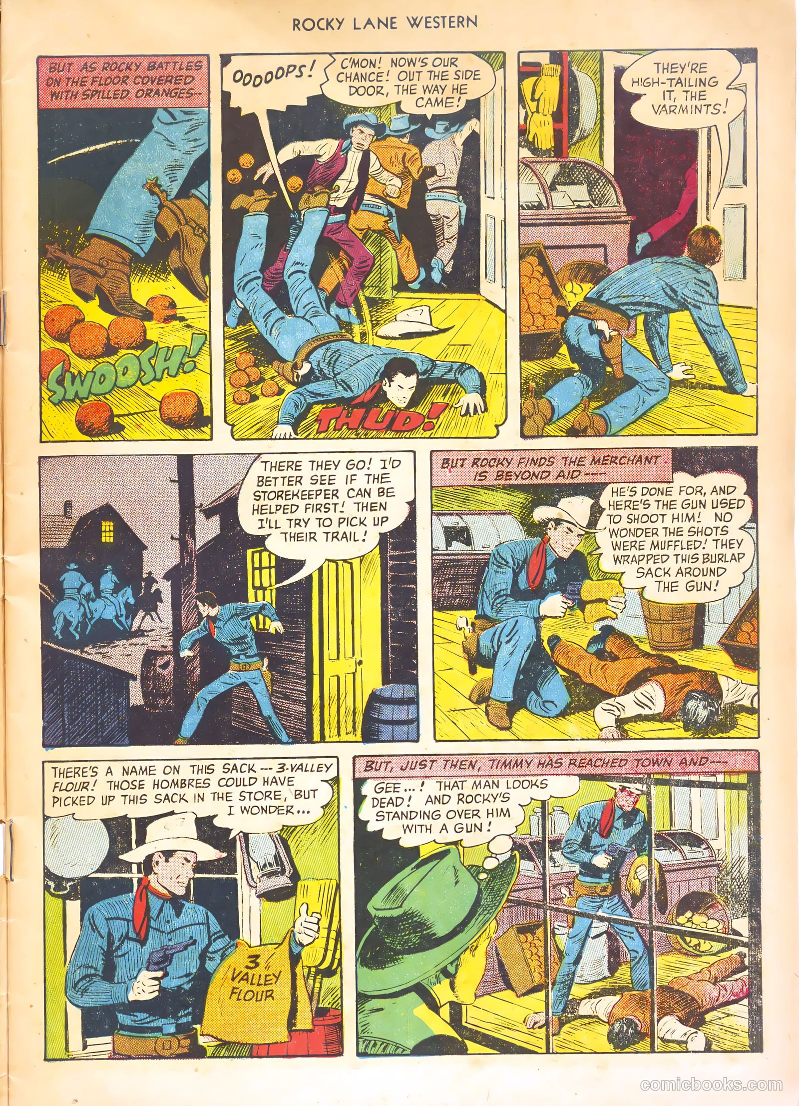 Rocky Lane Western #21 (1951) — page 7 of 52
