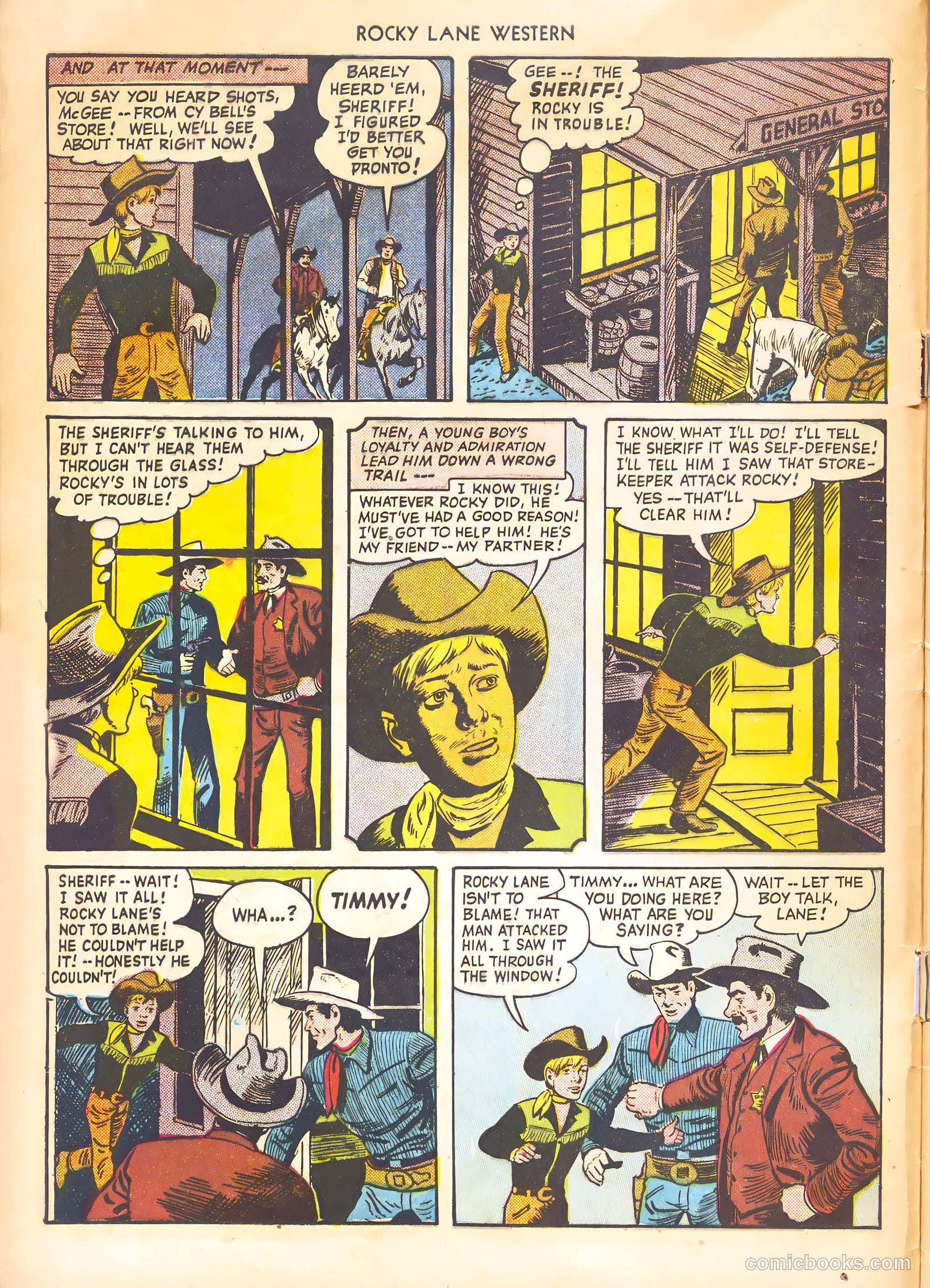 Rocky Lane Western #21 (1951) — page 8 of 52