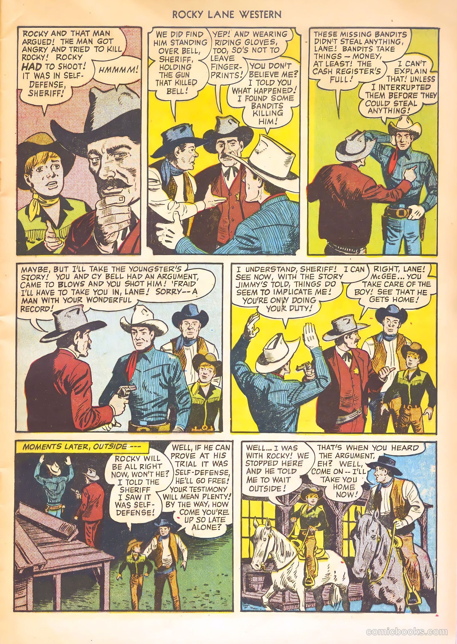 Rocky Lane Western #21 (1951) — page 9 of 52