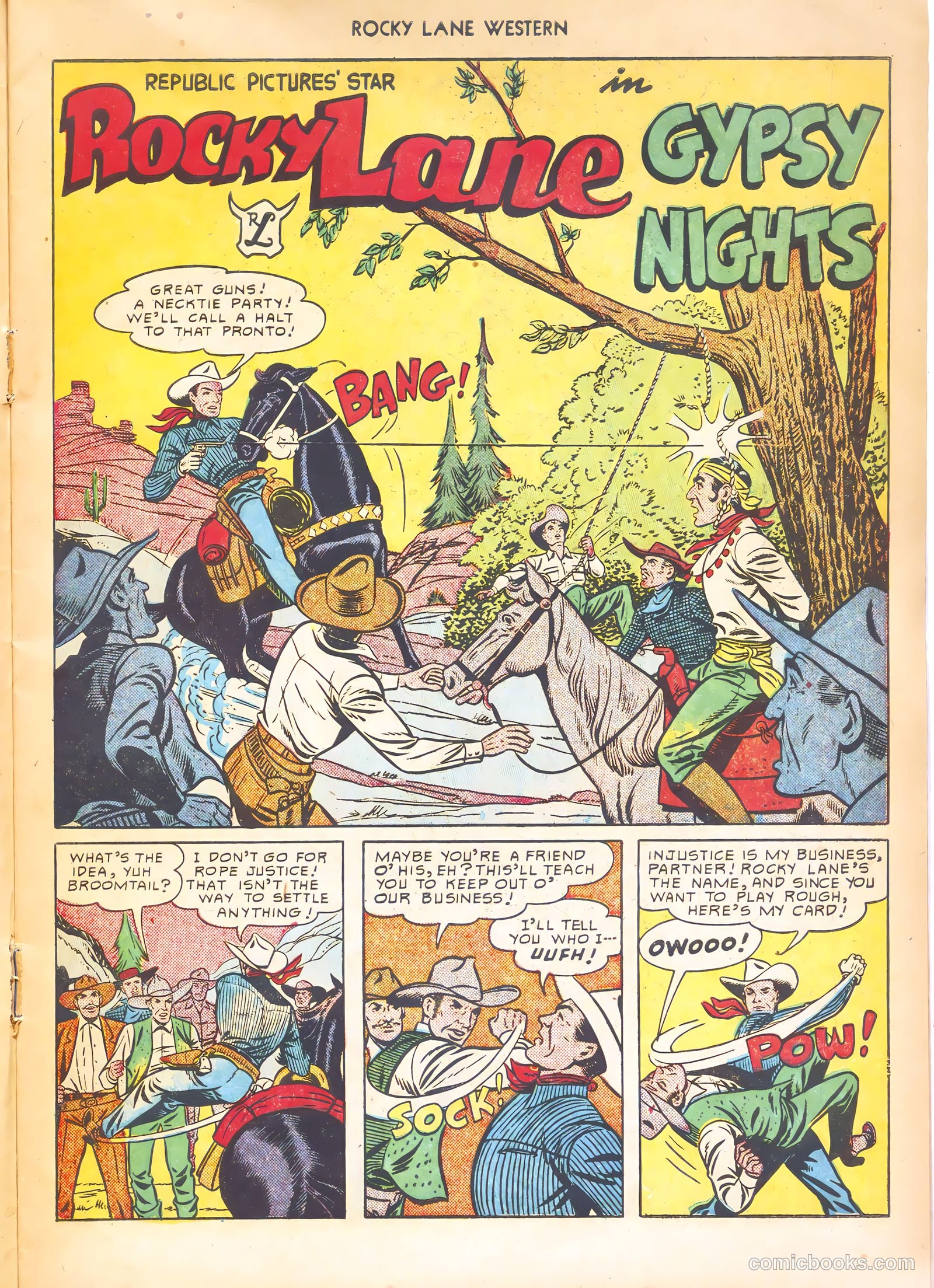 Rocky Lane Western #21 (1951) — page 19 of 52