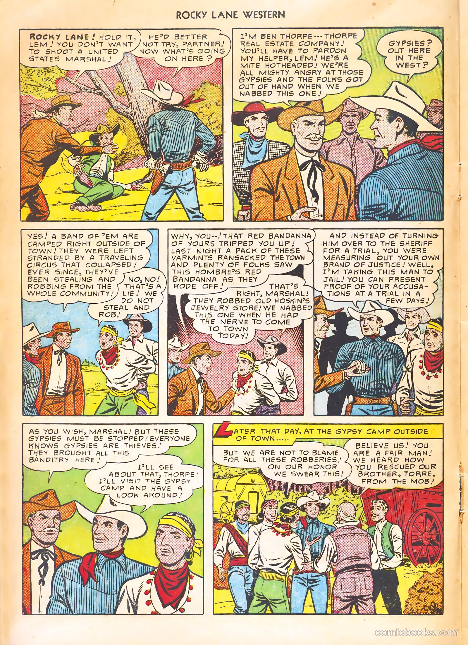 Rocky Lane Western #21 (1951) — page 20 of 52