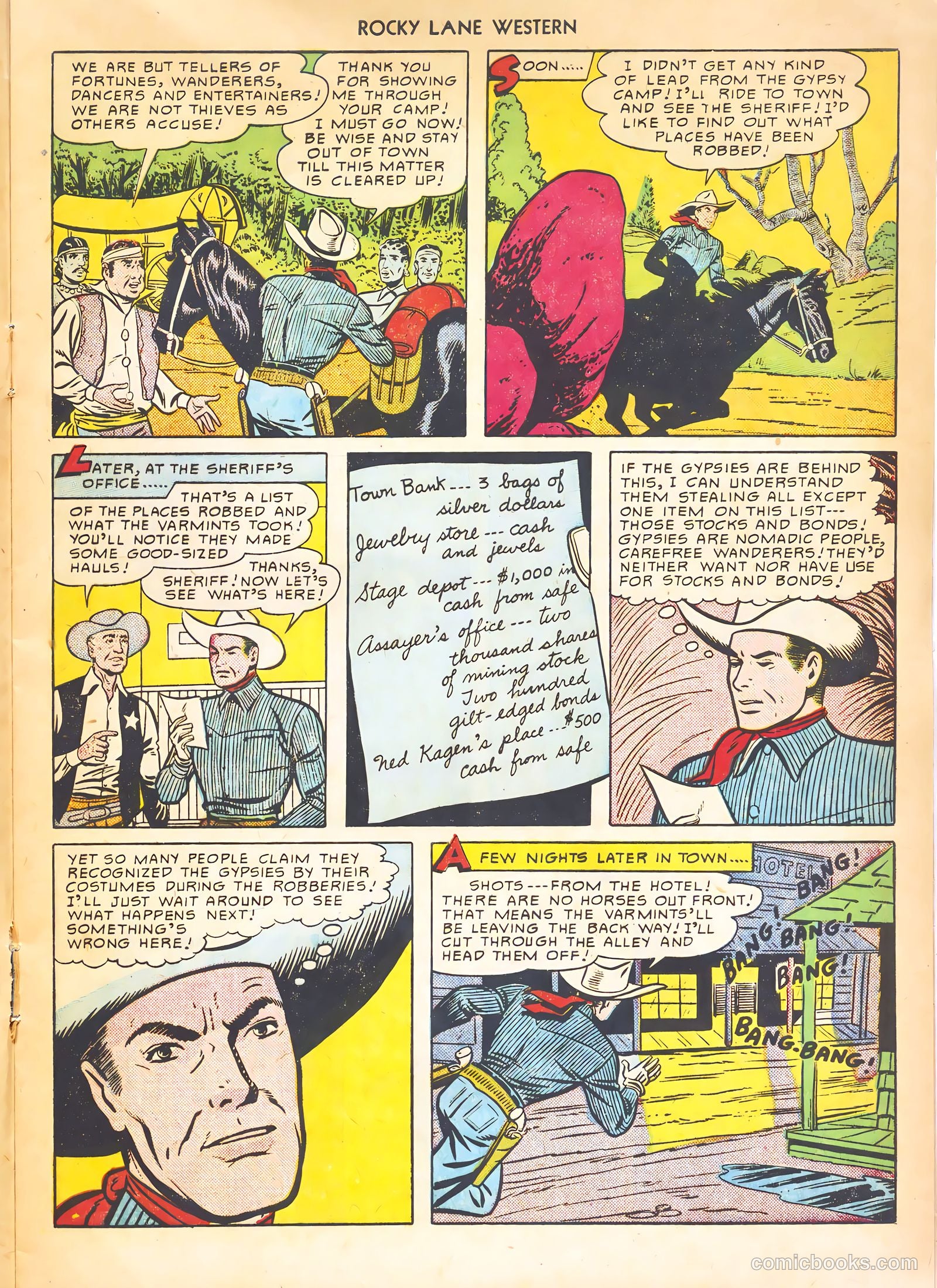 Rocky Lane Western #21 (1951) — page 21 of 52