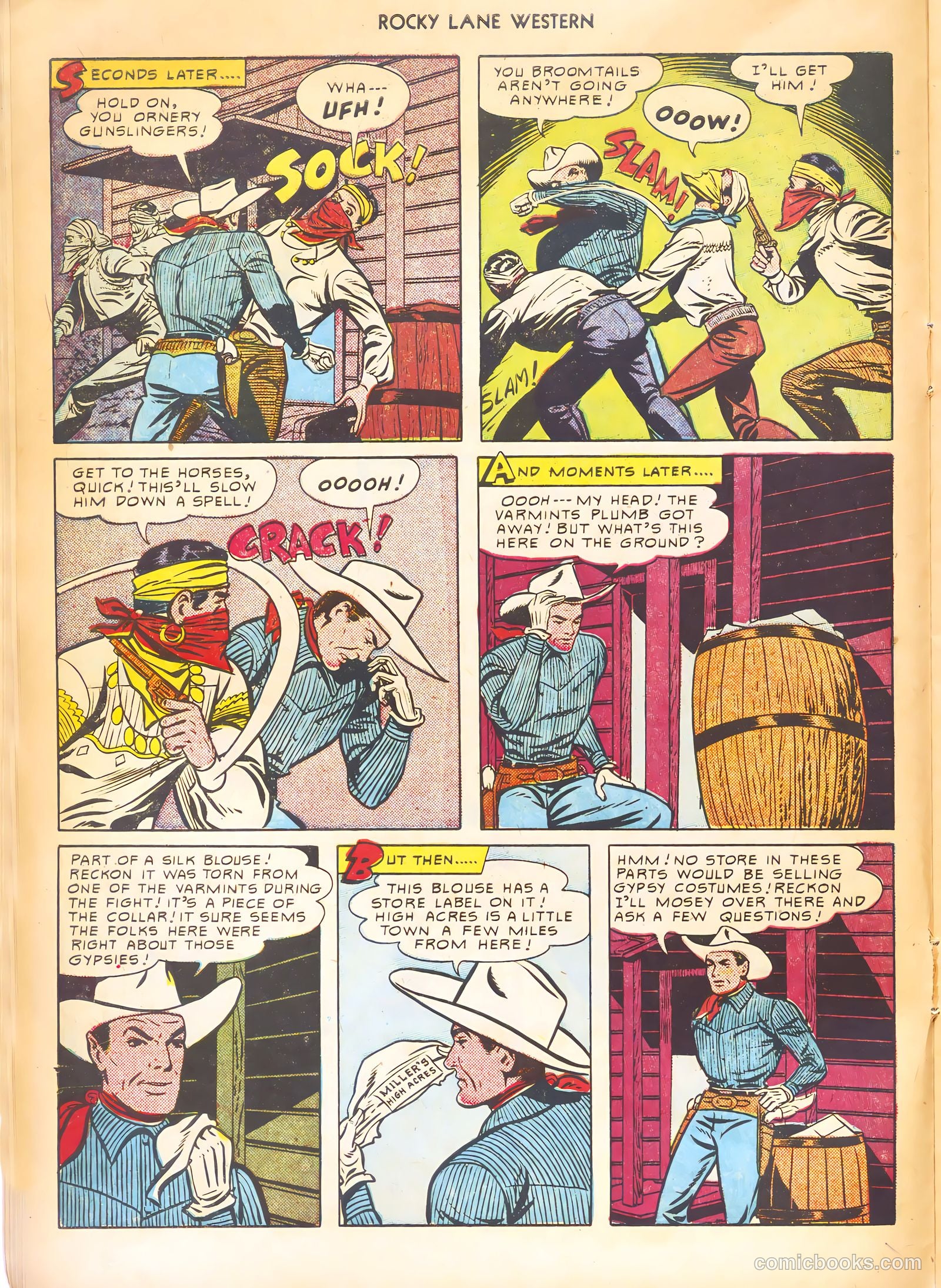 Rocky Lane Western #21 (1951) — page 22 of 52