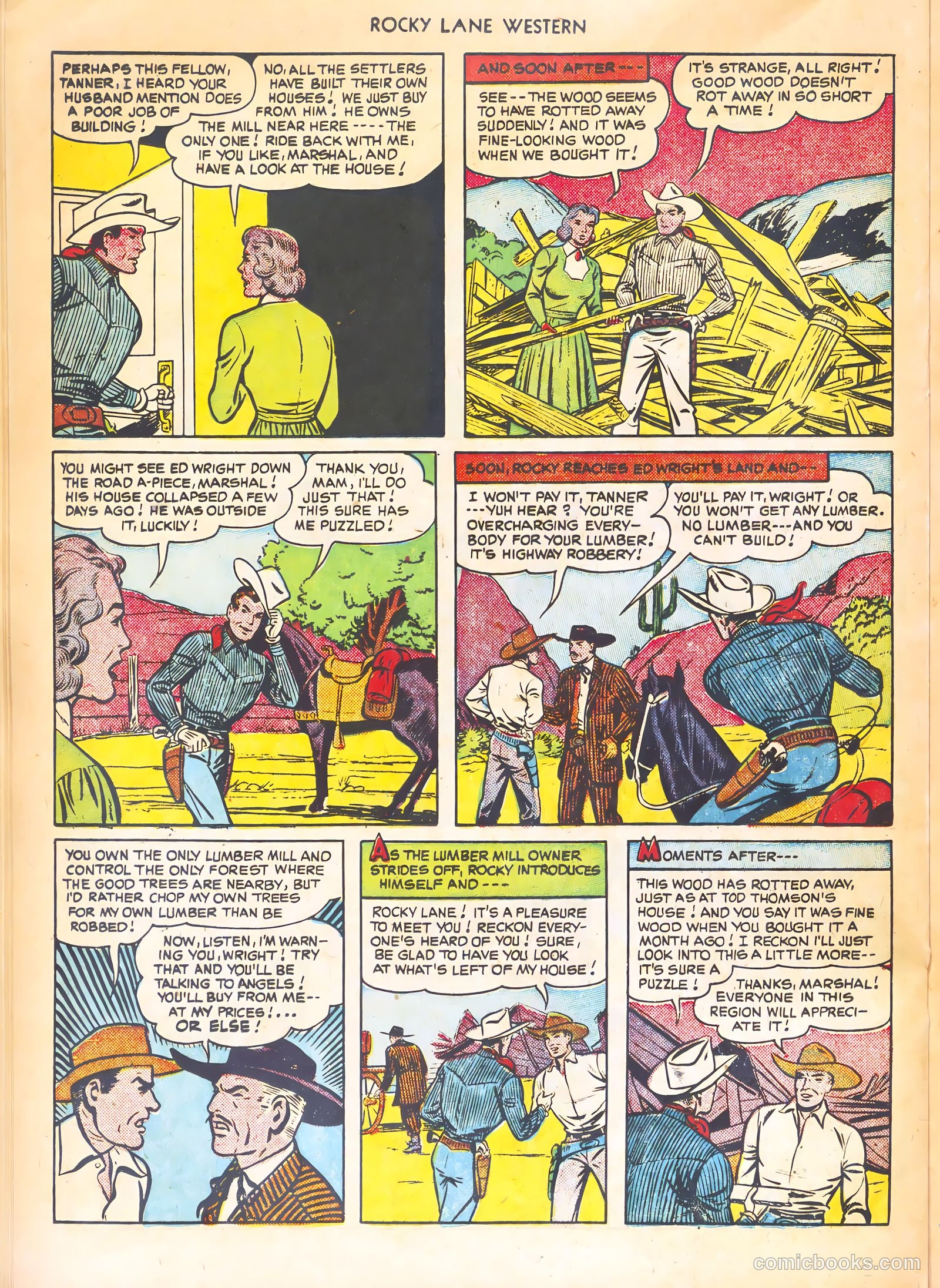 Rocky Lane Western #21 (1951) — page 28 of 52