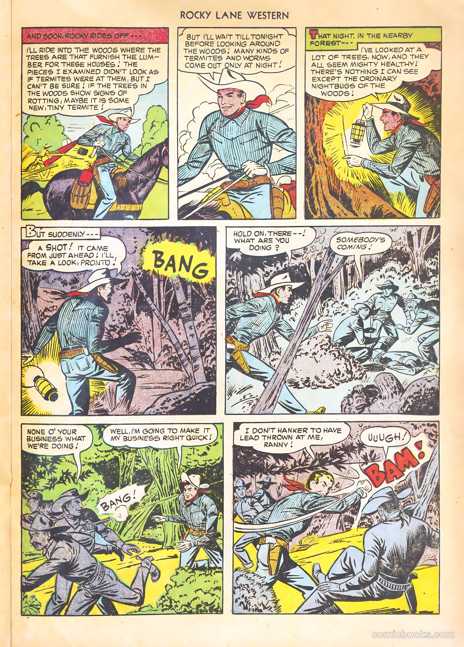 Rocky Lane Western #21 (1951) — page 29 of 52