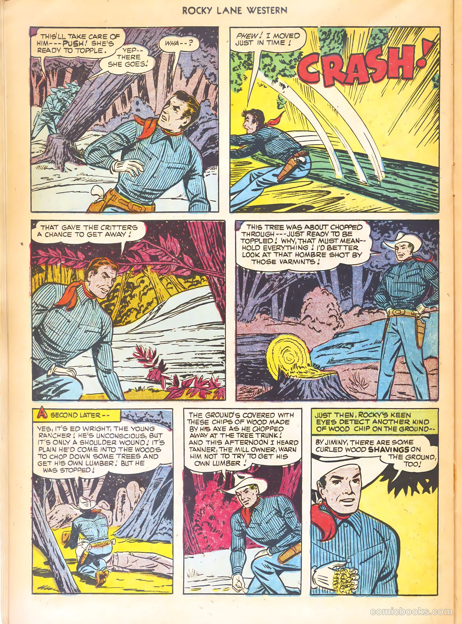 Rocky Lane Western #21 (1951) — page 30 of 52