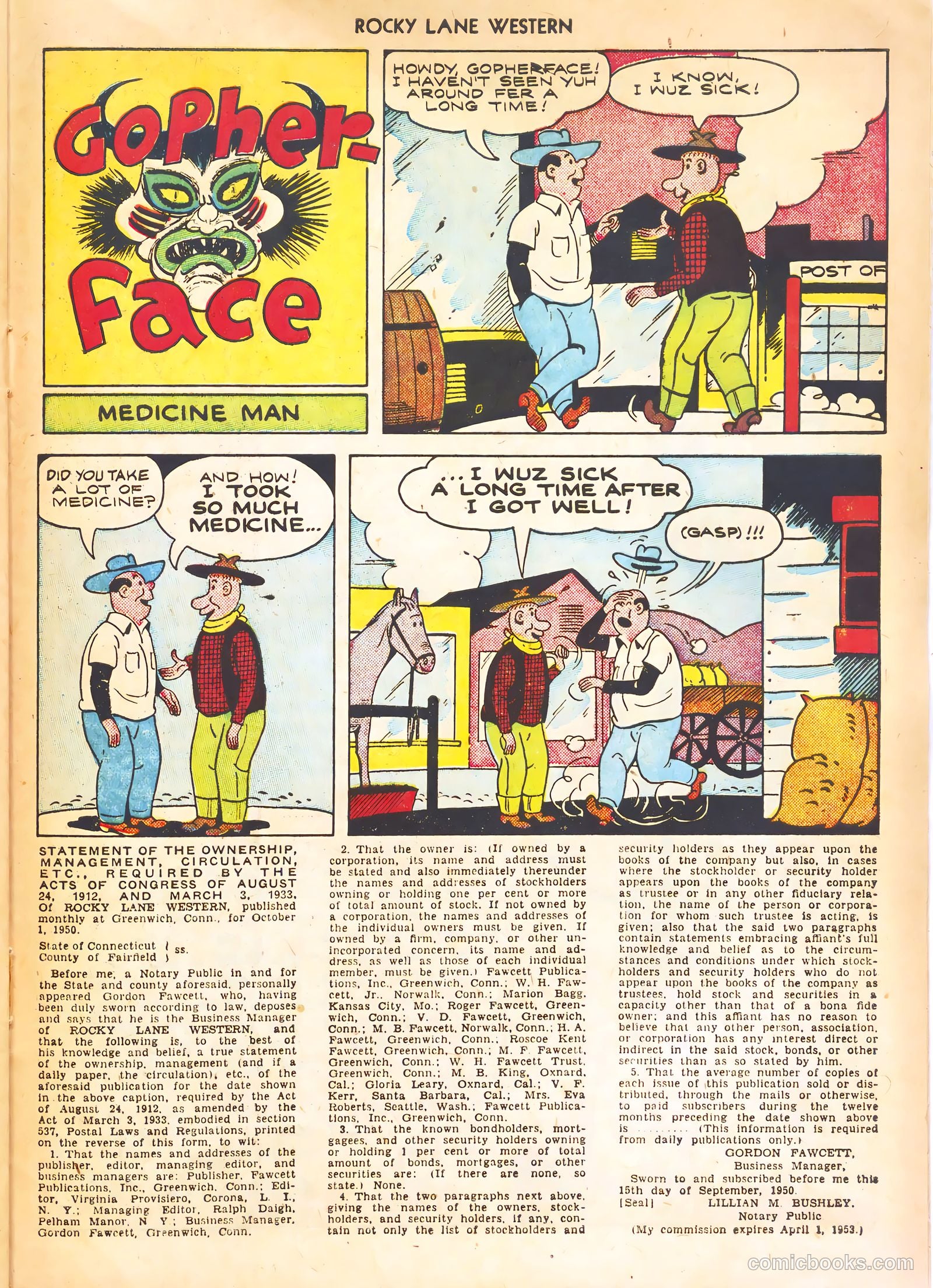 Rocky Lane Western #21 (1951) — page 33 of 52