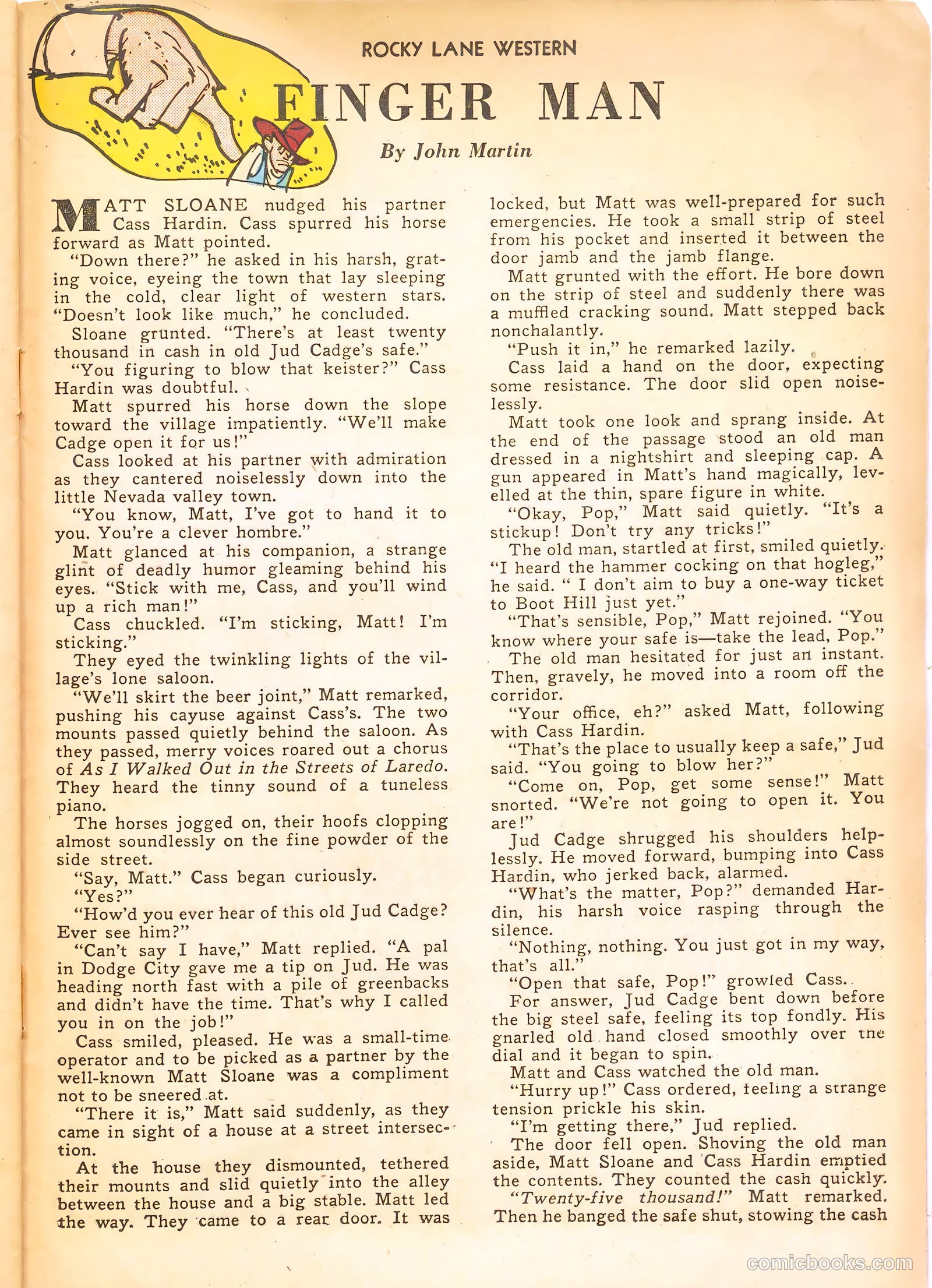 Rocky Lane Western #21 (1951) — page 37 of 52