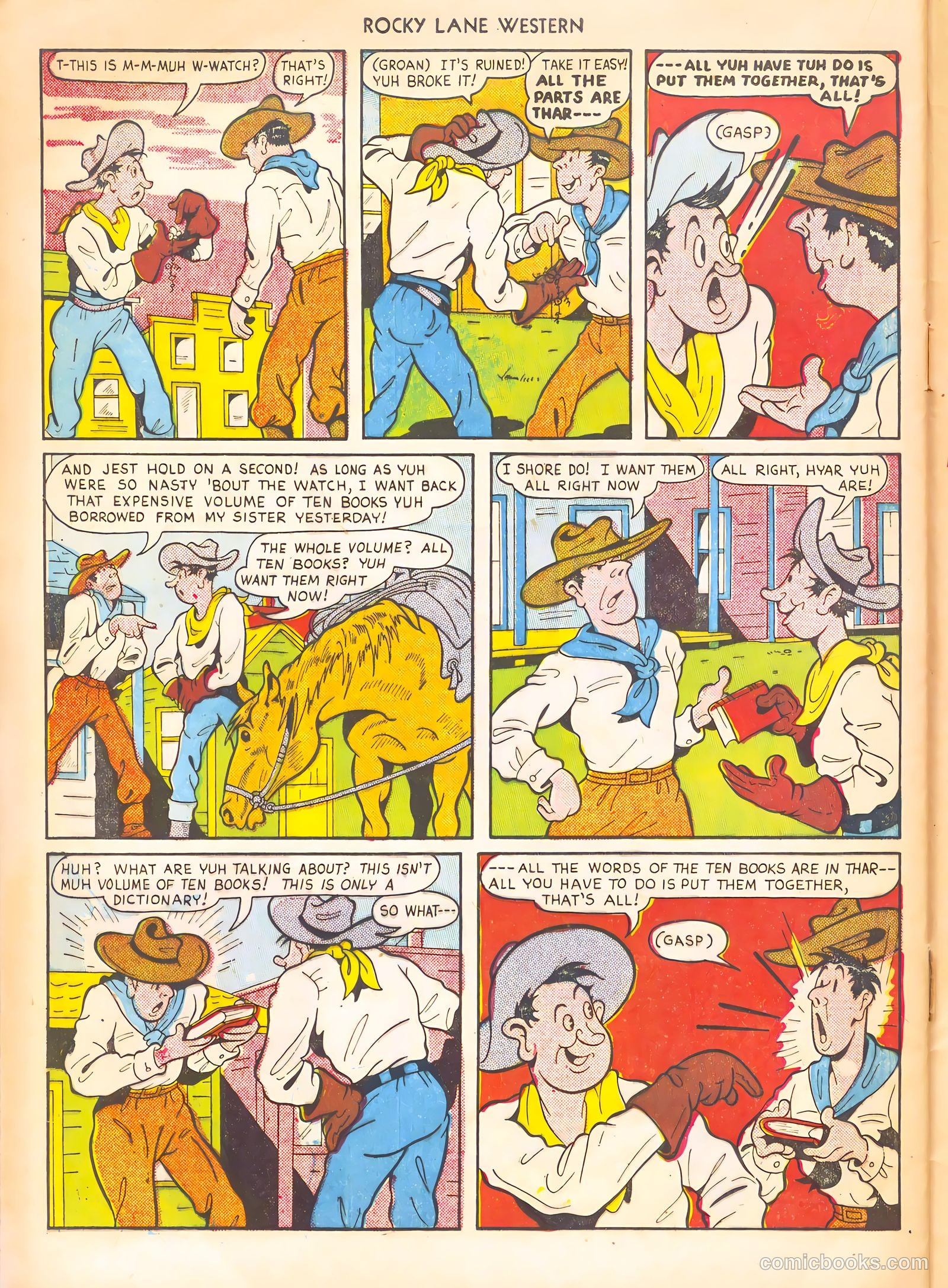 Rocky Lane Western #21 (1951) — page 40 of 52