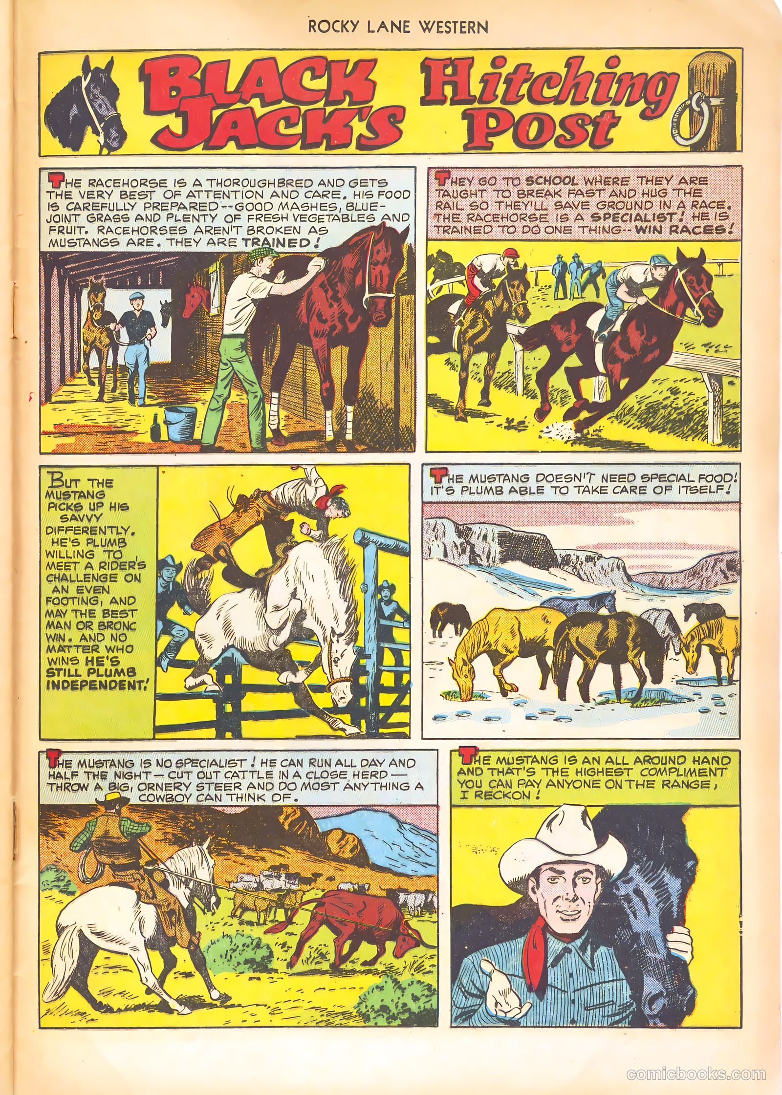 Rocky Lane Western #21 (1951) — page 41 of 52