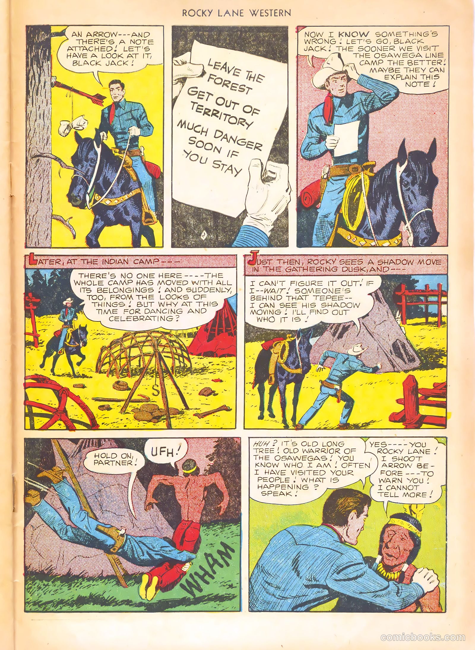 Rocky Lane Western #21 (1951) — page 43 of 52