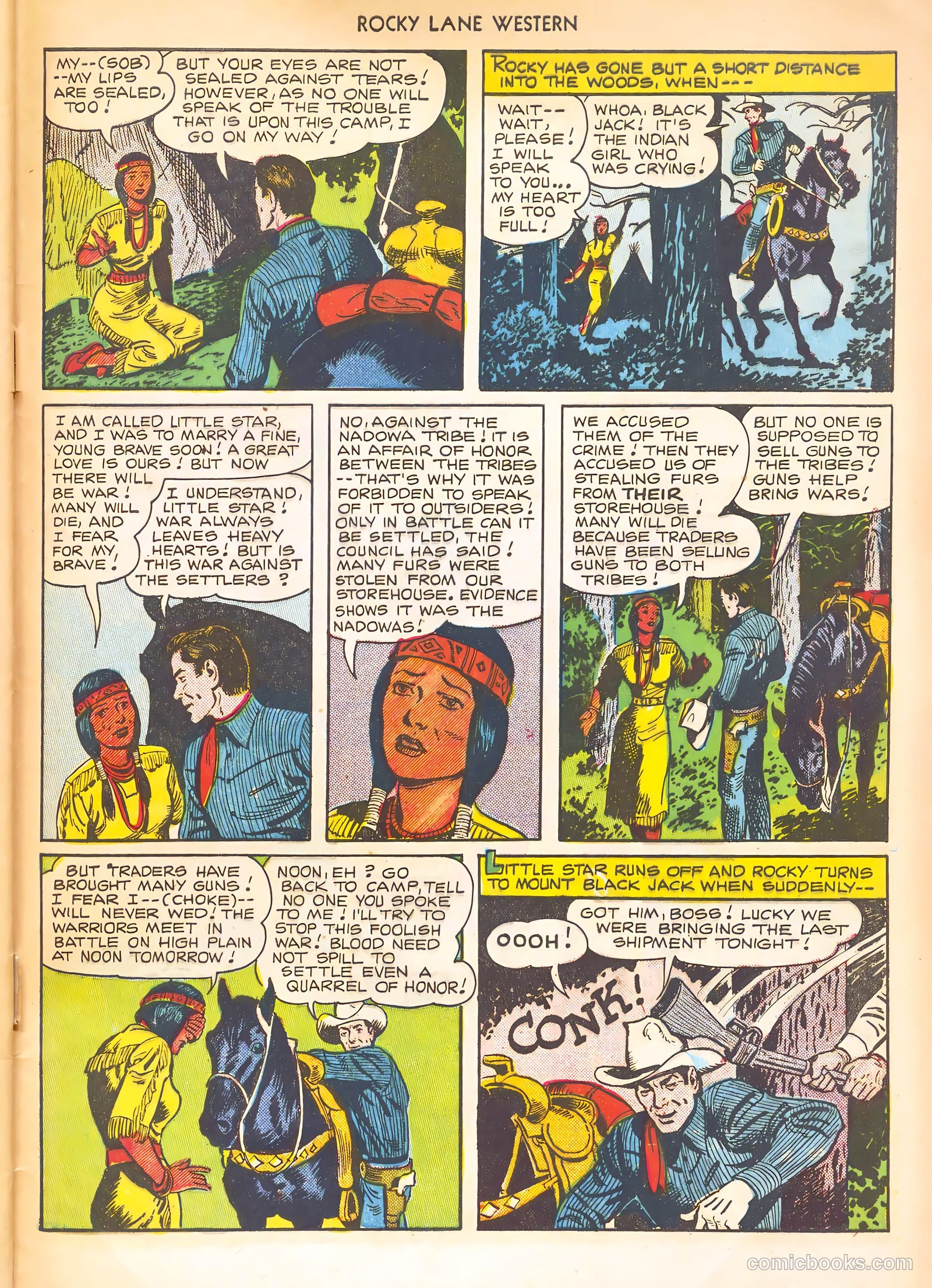 Rocky Lane Western #21 (1951) — page 45 of 52