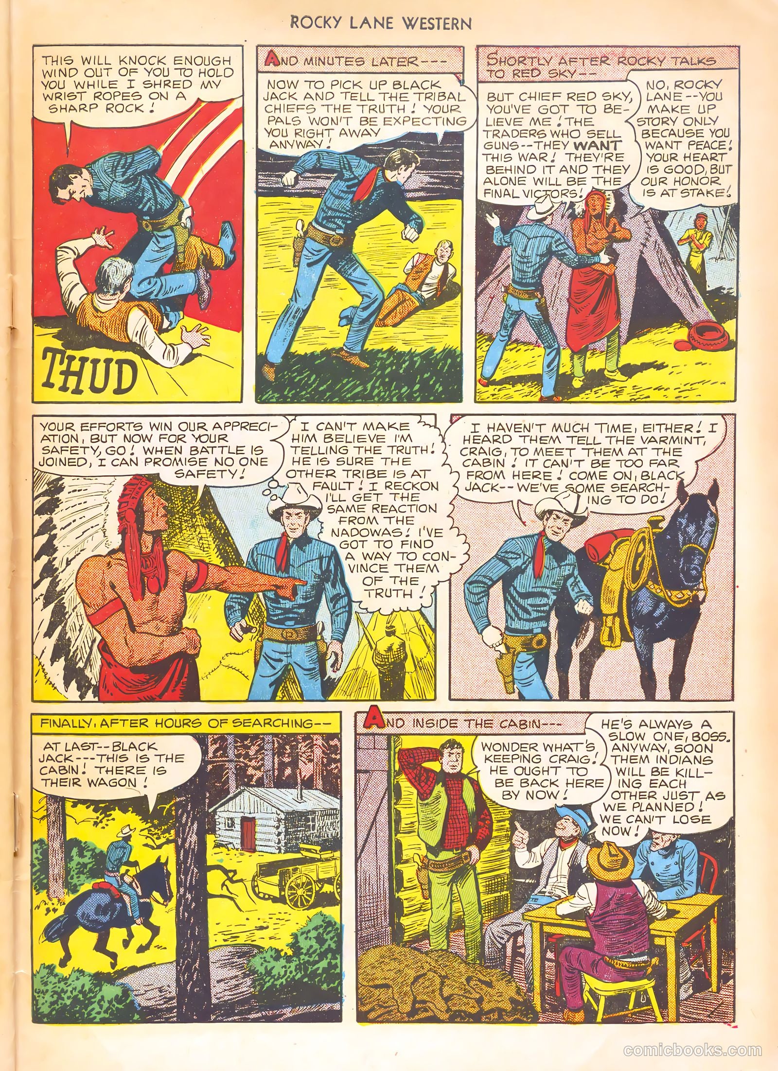 Rocky Lane Western #21 (1951) — page 47 of 52