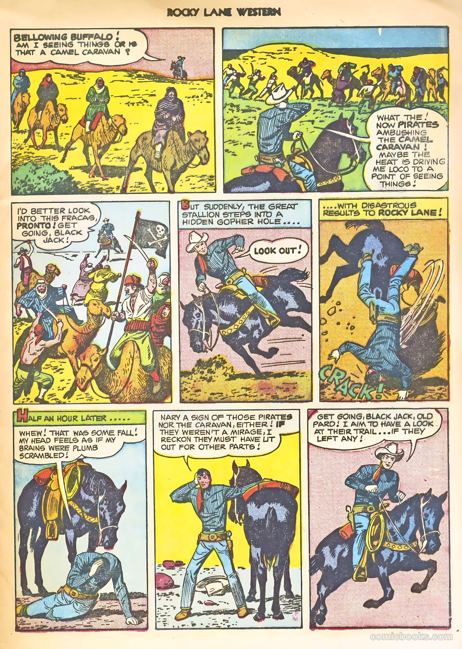Rocky Lane Western #22 (1951) — page 5 of 36