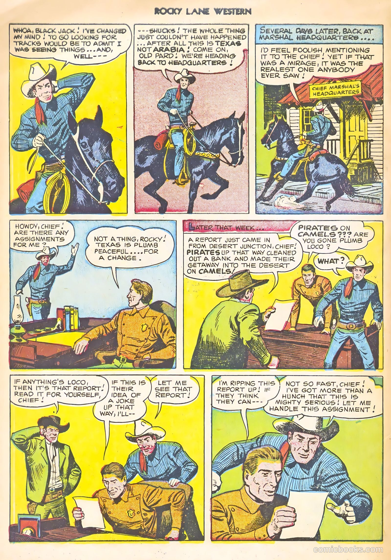 Rocky Lane Western #22 (1951) — page 6 of 36