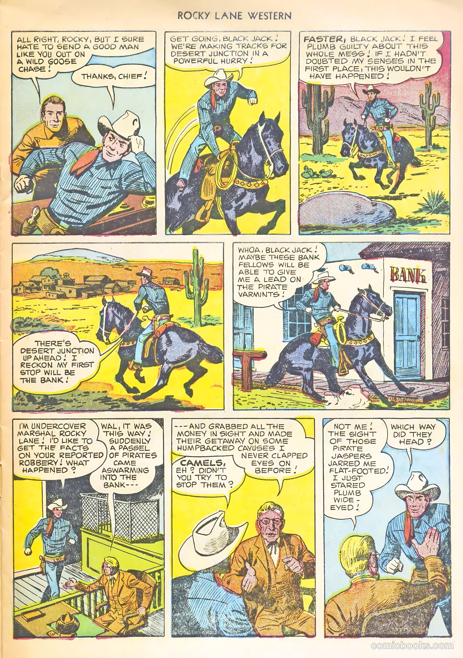 Rocky Lane Western #22 (1951) — page 7 of 36