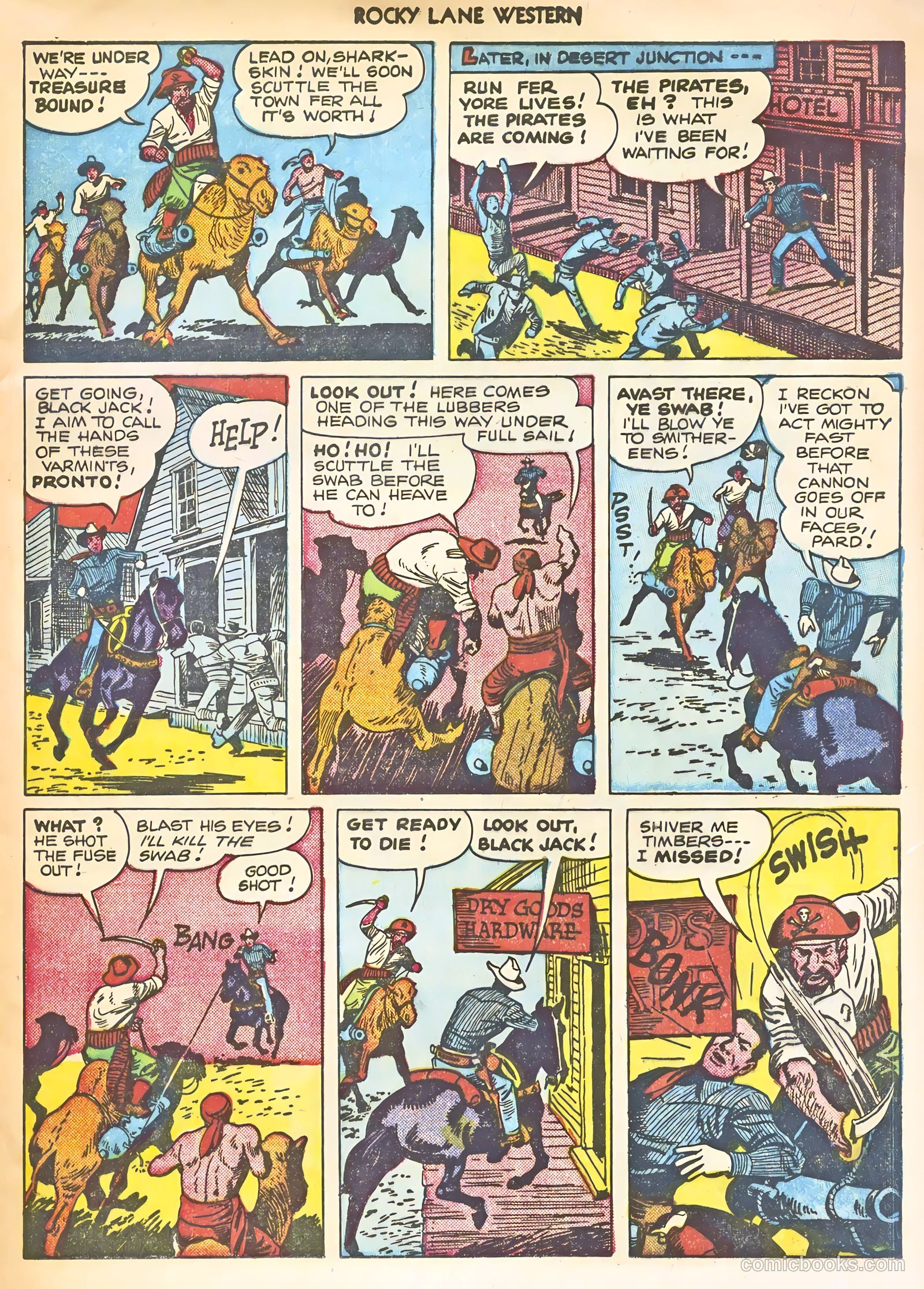 Rocky Lane Western #22 (1951) — page 9 of 36