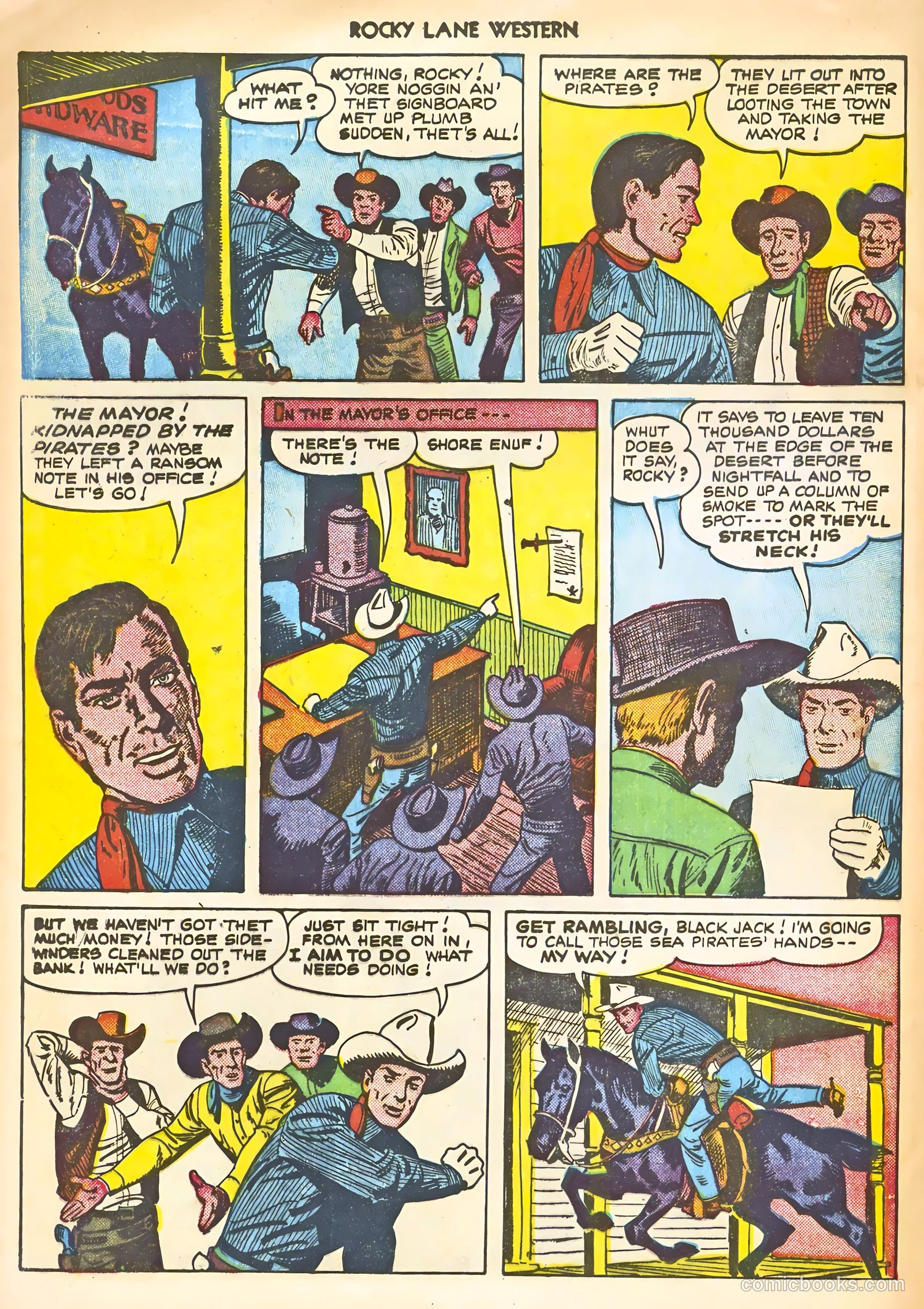 Rocky Lane Western #22 (1951) — page 12 of 36