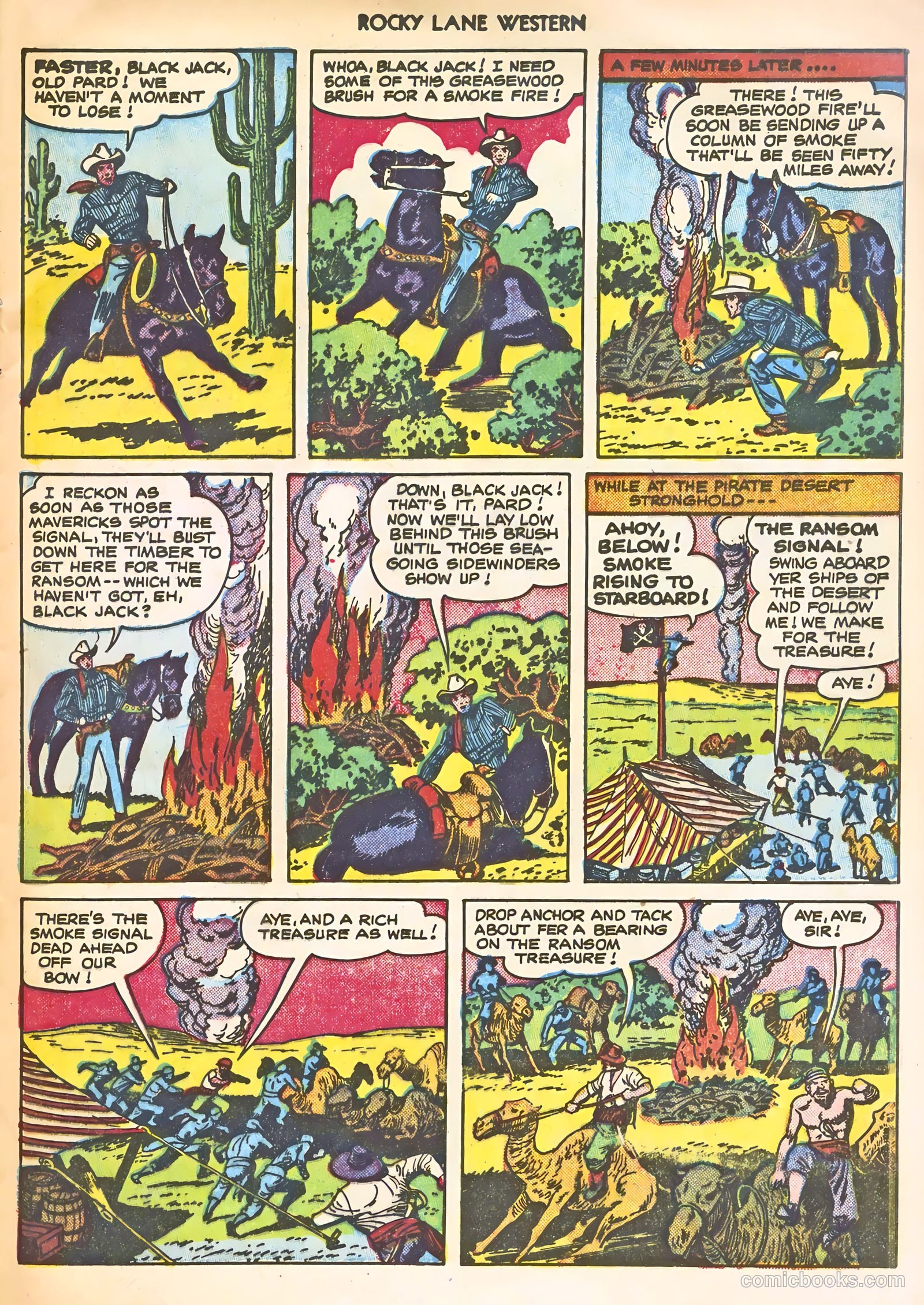 Rocky Lane Western #22 (1951) — page 13 of 36