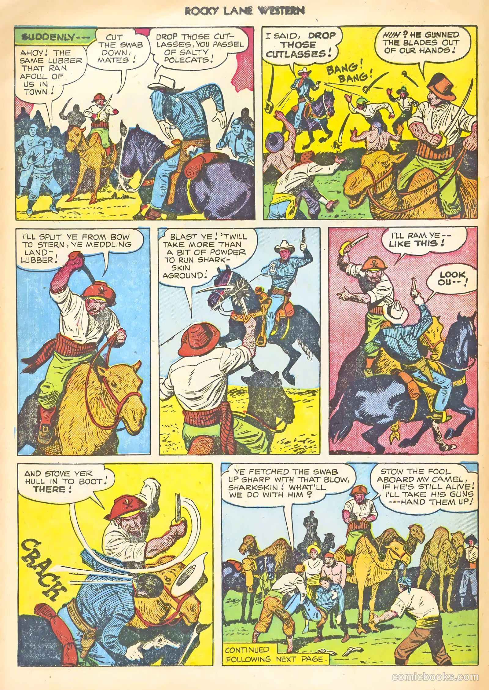 Rocky Lane Western #22 (1951) — page 14 of 36