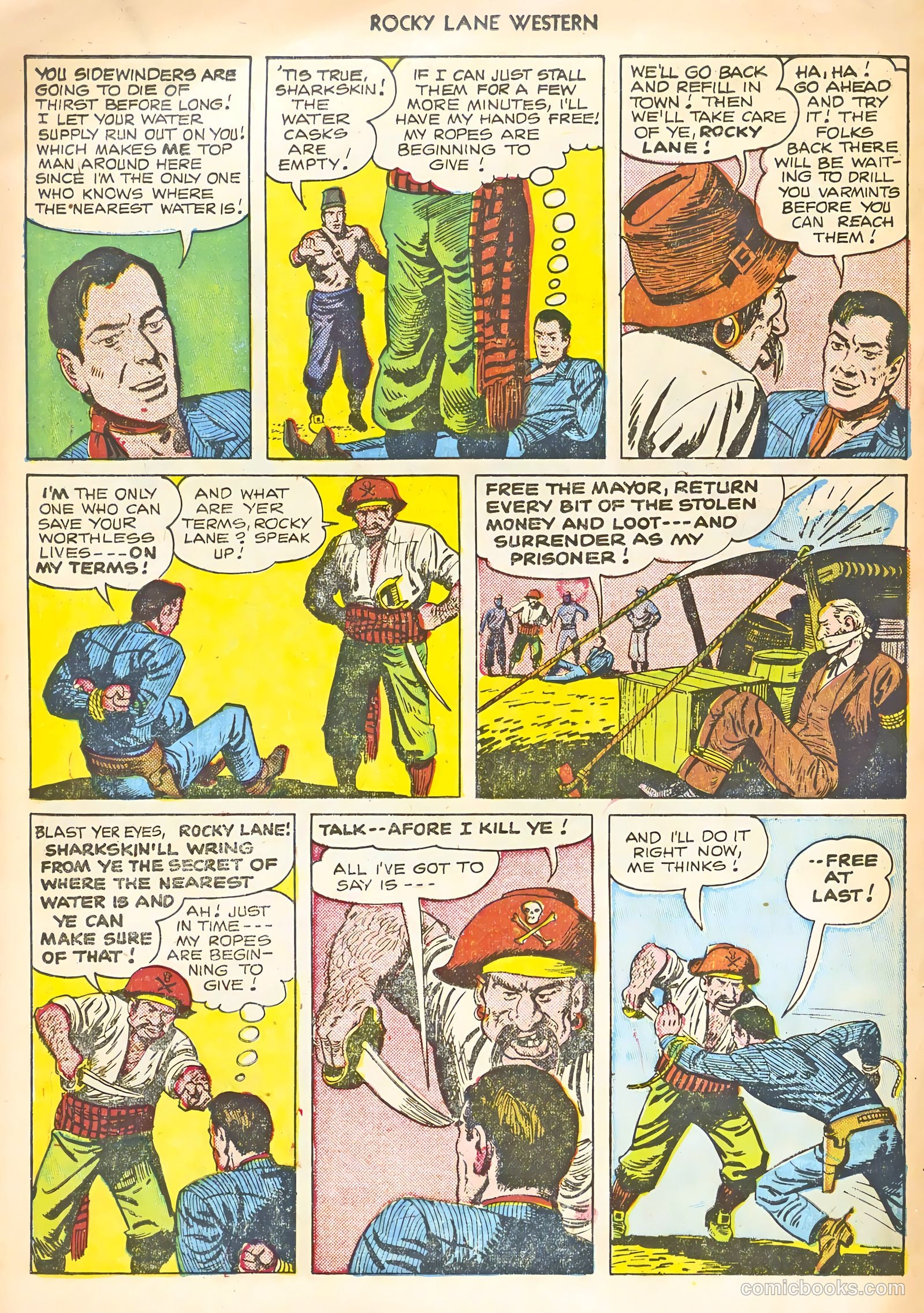 Rocky Lane Western #22 (1951) — page 18 of 36