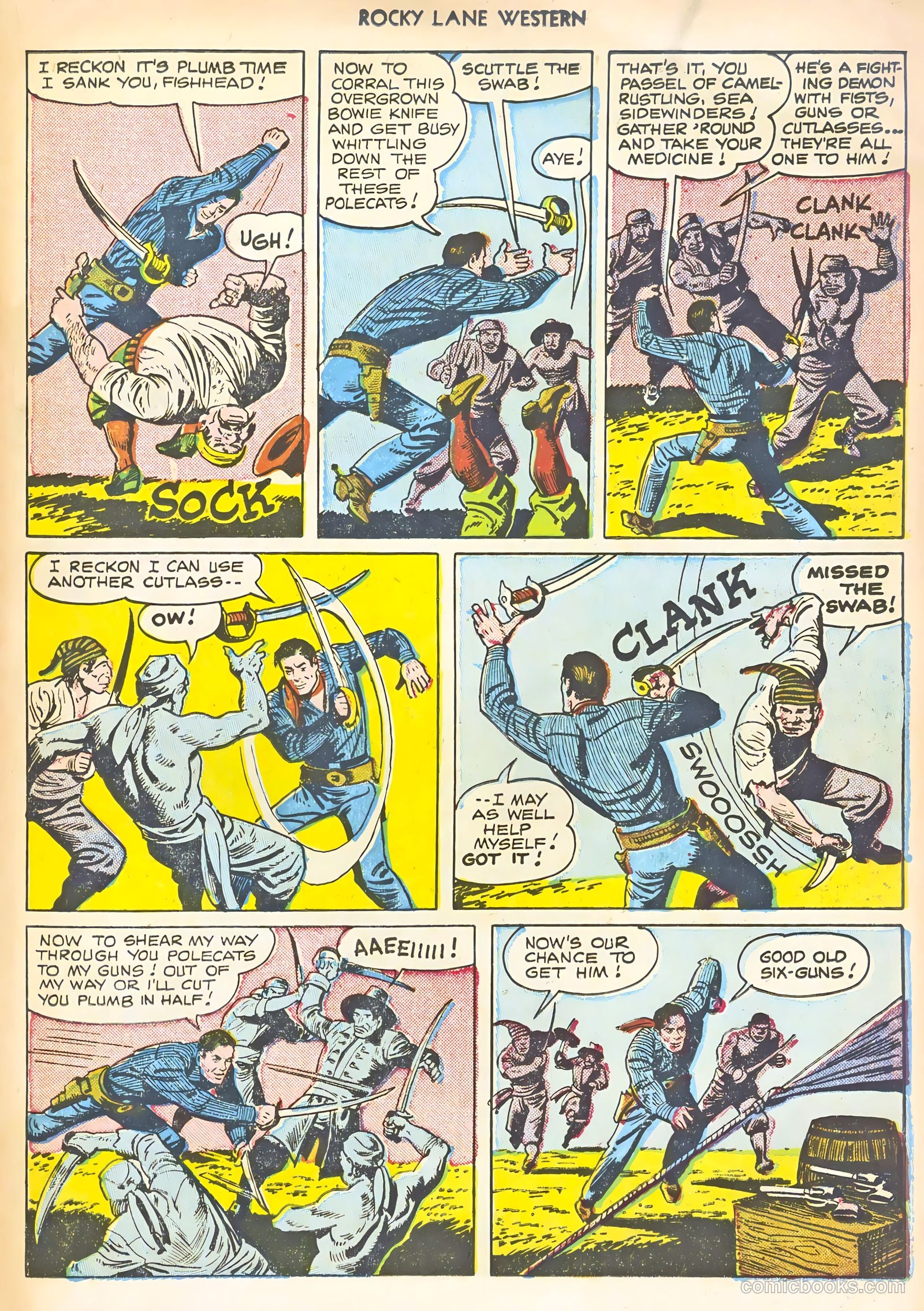 Rocky Lane Western #22 (1951) — page 19 of 36