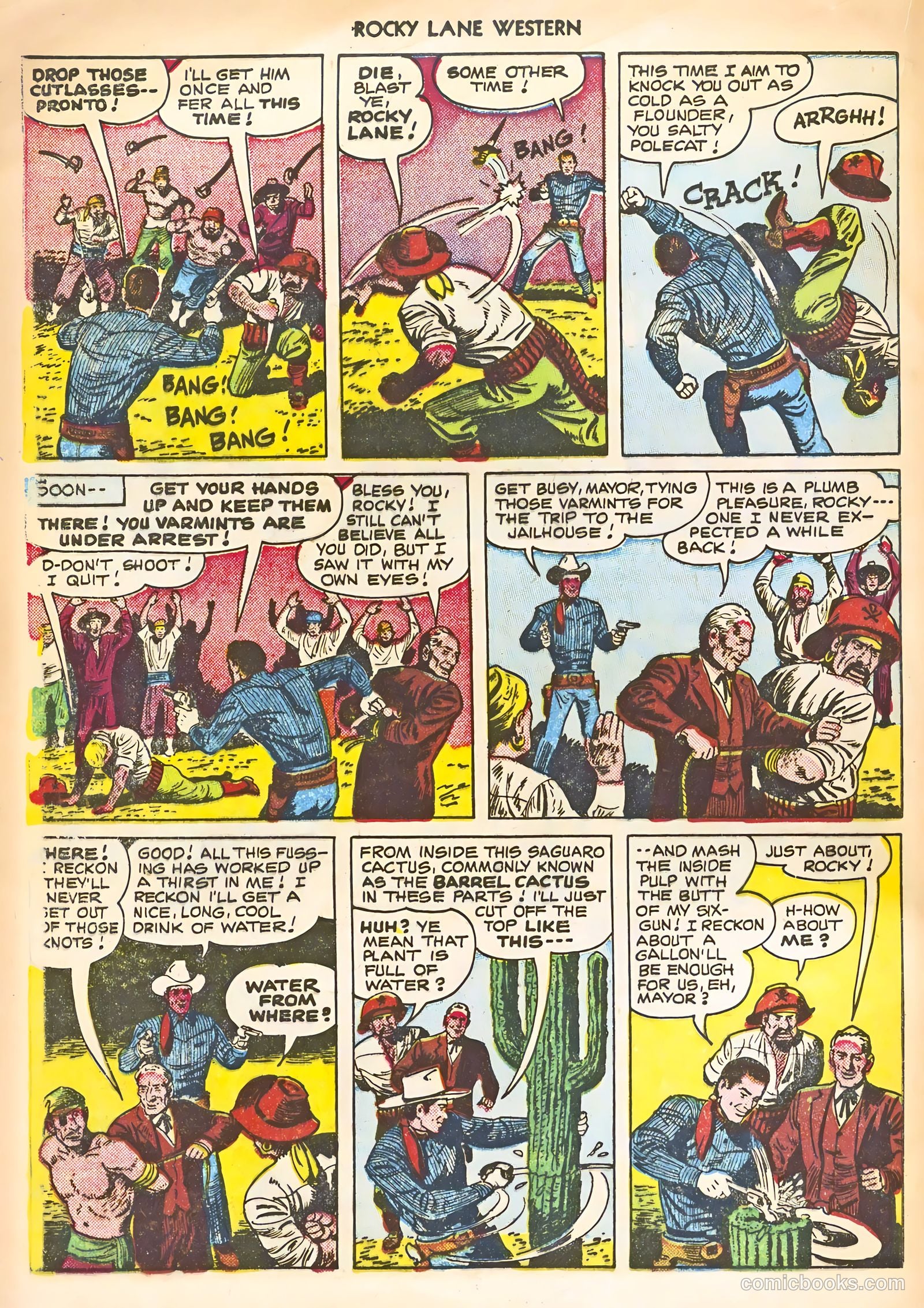 Rocky Lane Western #22 (1951) — page 20 of 36