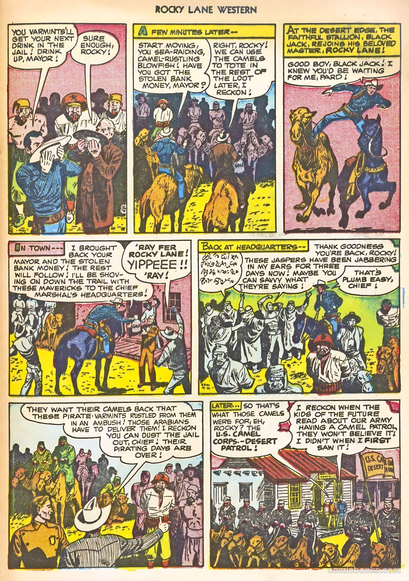 Rocky Lane Western #22 (1951) — page 21 of 36