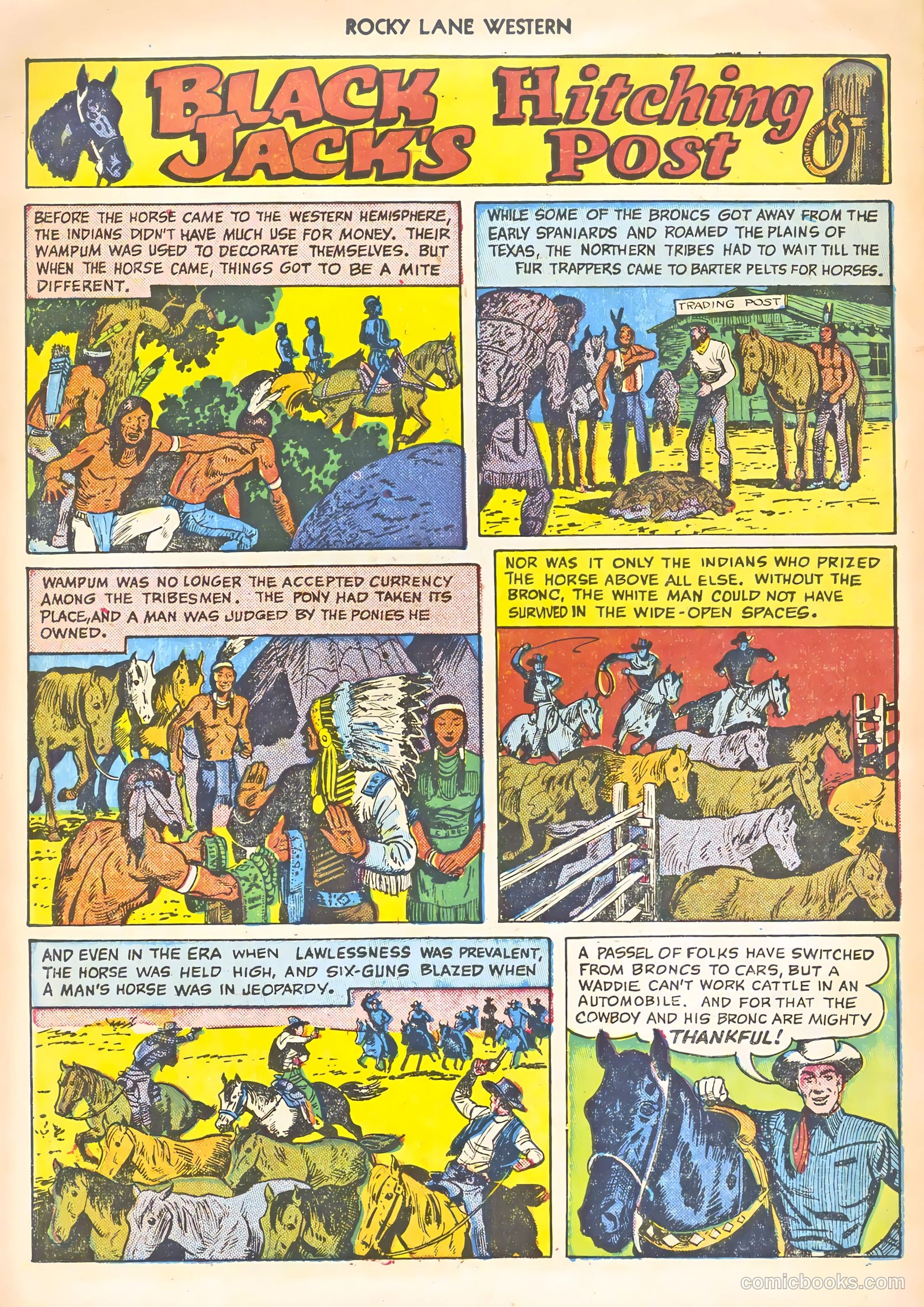 Rocky Lane Western #22 (1951) — page 22 of 36