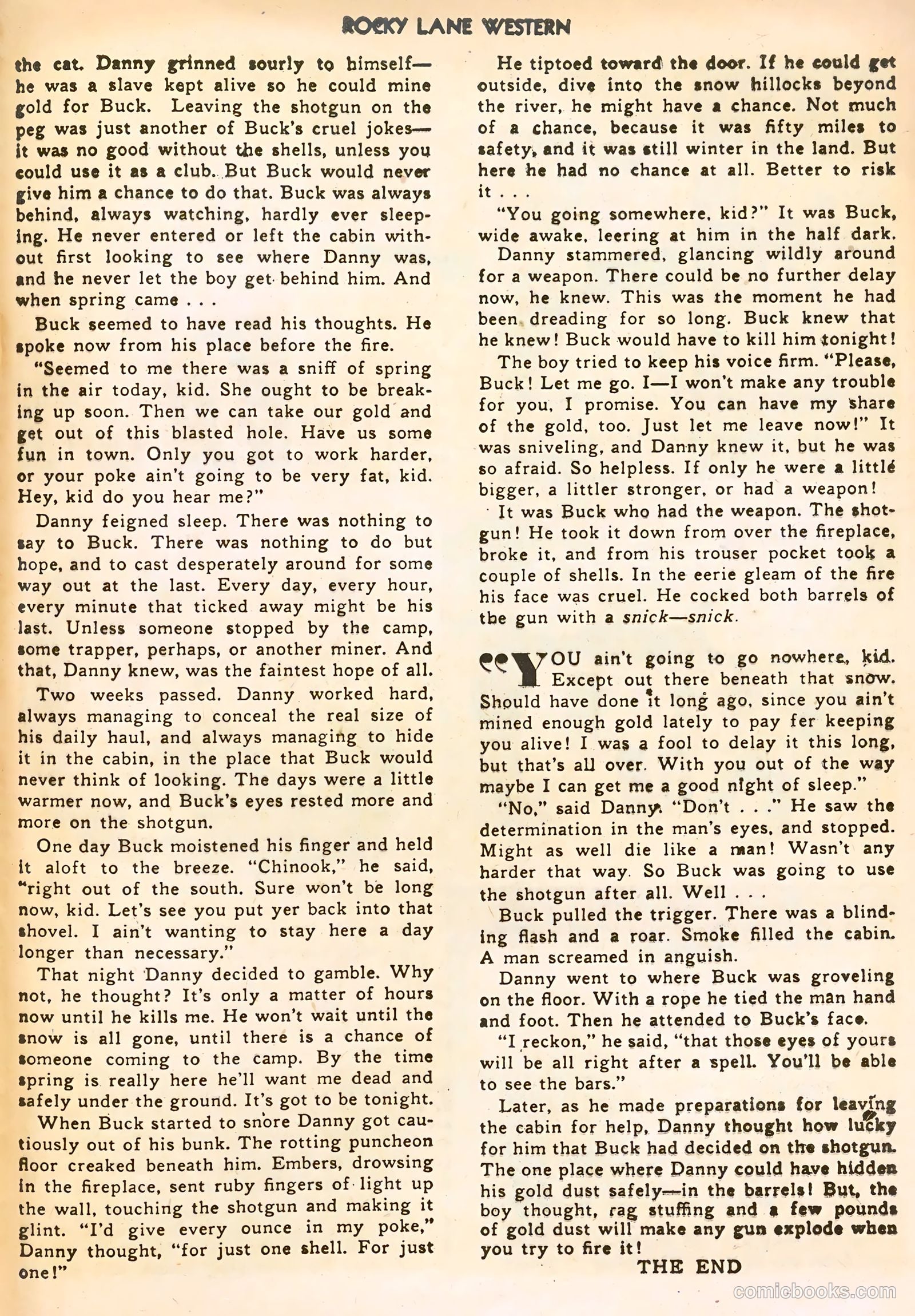 Rocky Lane Western #22 (1951) — page 25 of 36