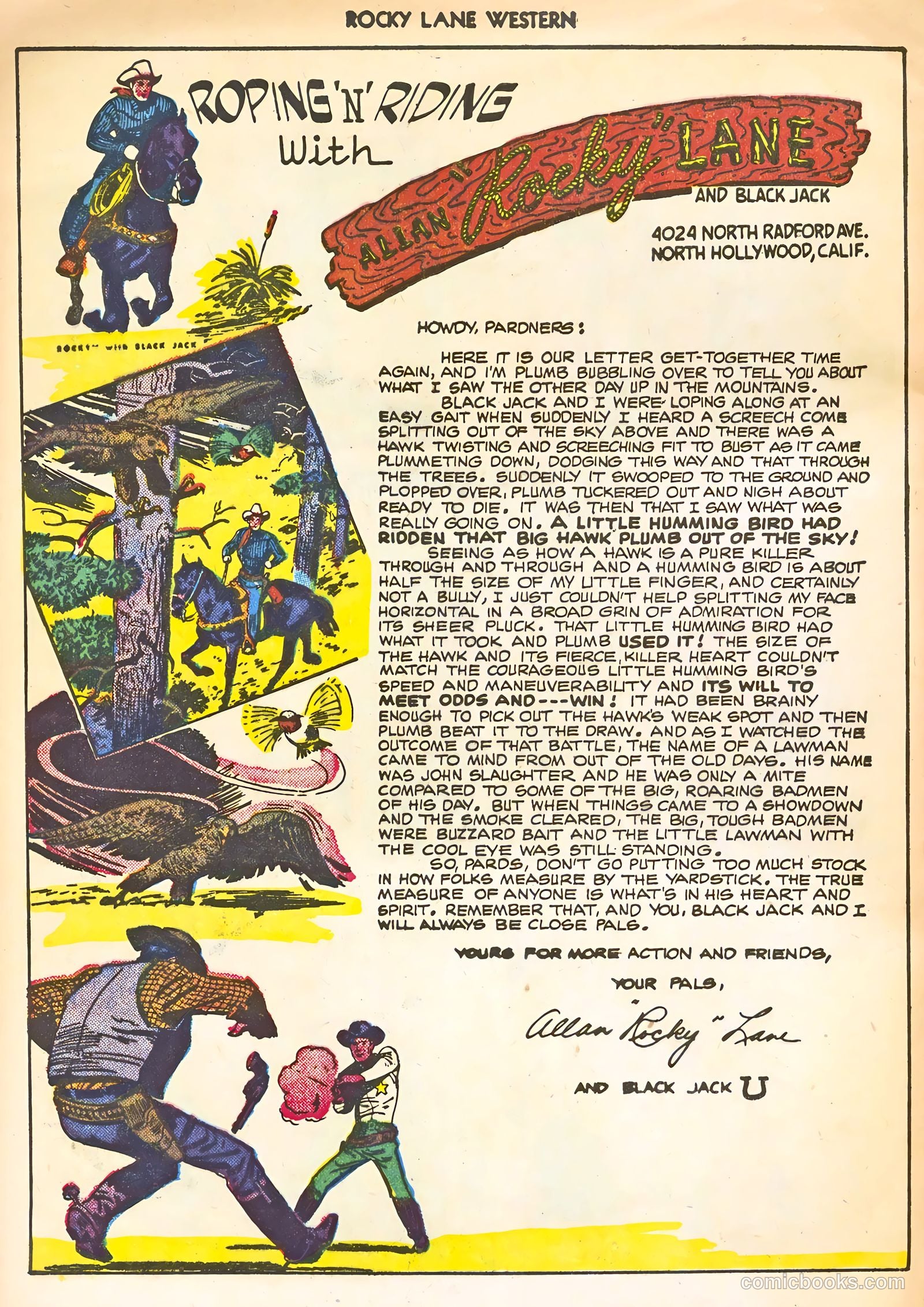 Rocky Lane Western #22 (1951) — page 28 of 36
